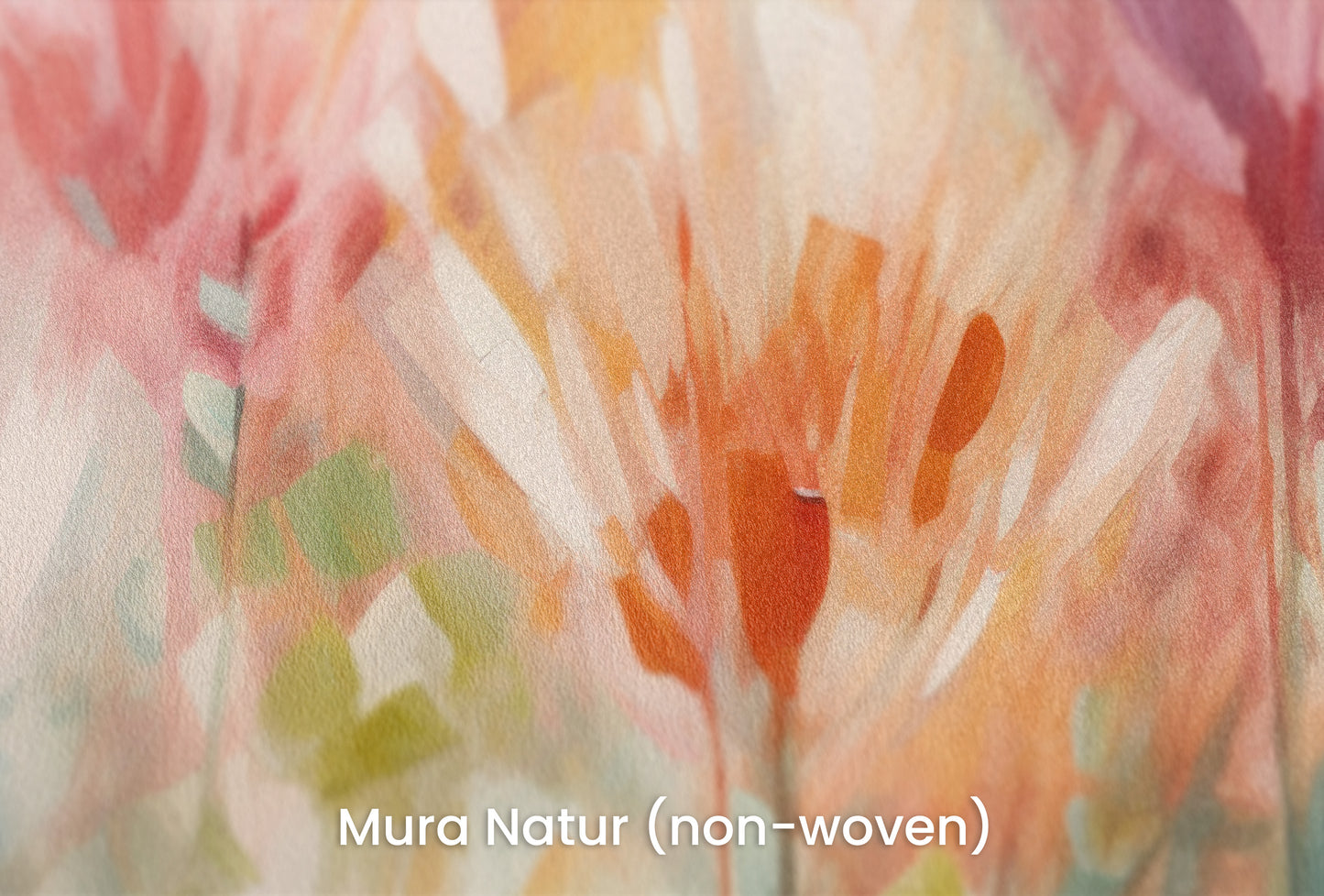 Zbliżenie na artystyczną fototapetę o nazwie Tropical Serenity #2 na podłożu Mura Natur (non-woven) - naturalne i ekologiczne podłoże.