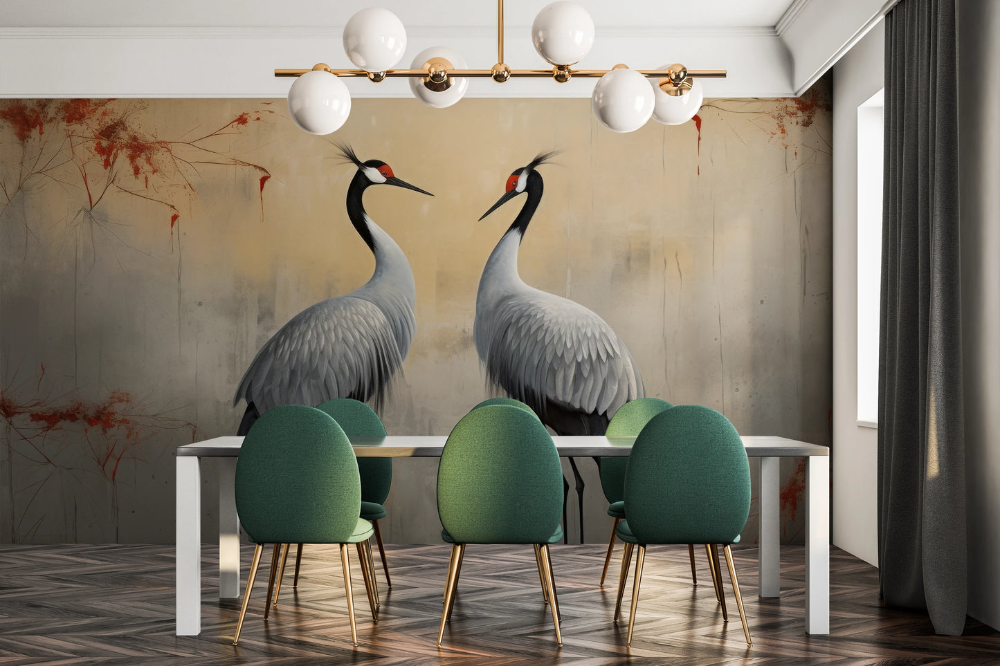 Fototapeta o nazwie Crimson Echo użyta w aranzacji wnętrza.