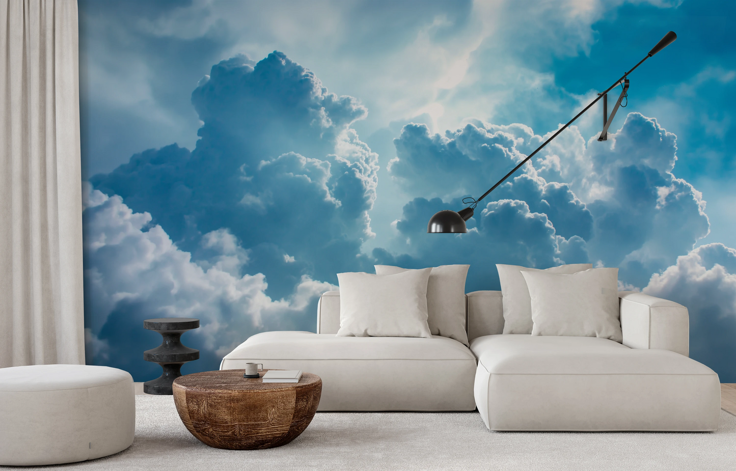 Fototapeta artystyczna o nazwie Celestial Majesty pokazana w aranżacji wnętrza.