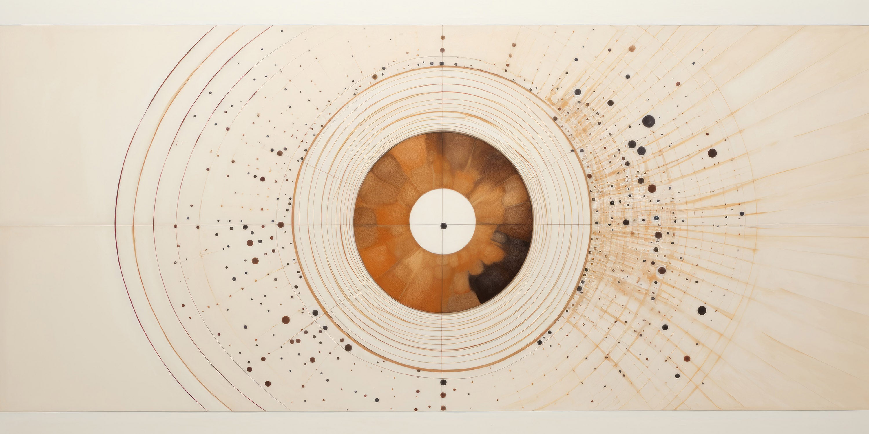 Podgląd wzoru: Prezentacja całego wzoru fototapety o nazwie SOLAR ECHO IN WARM NEUTRALS