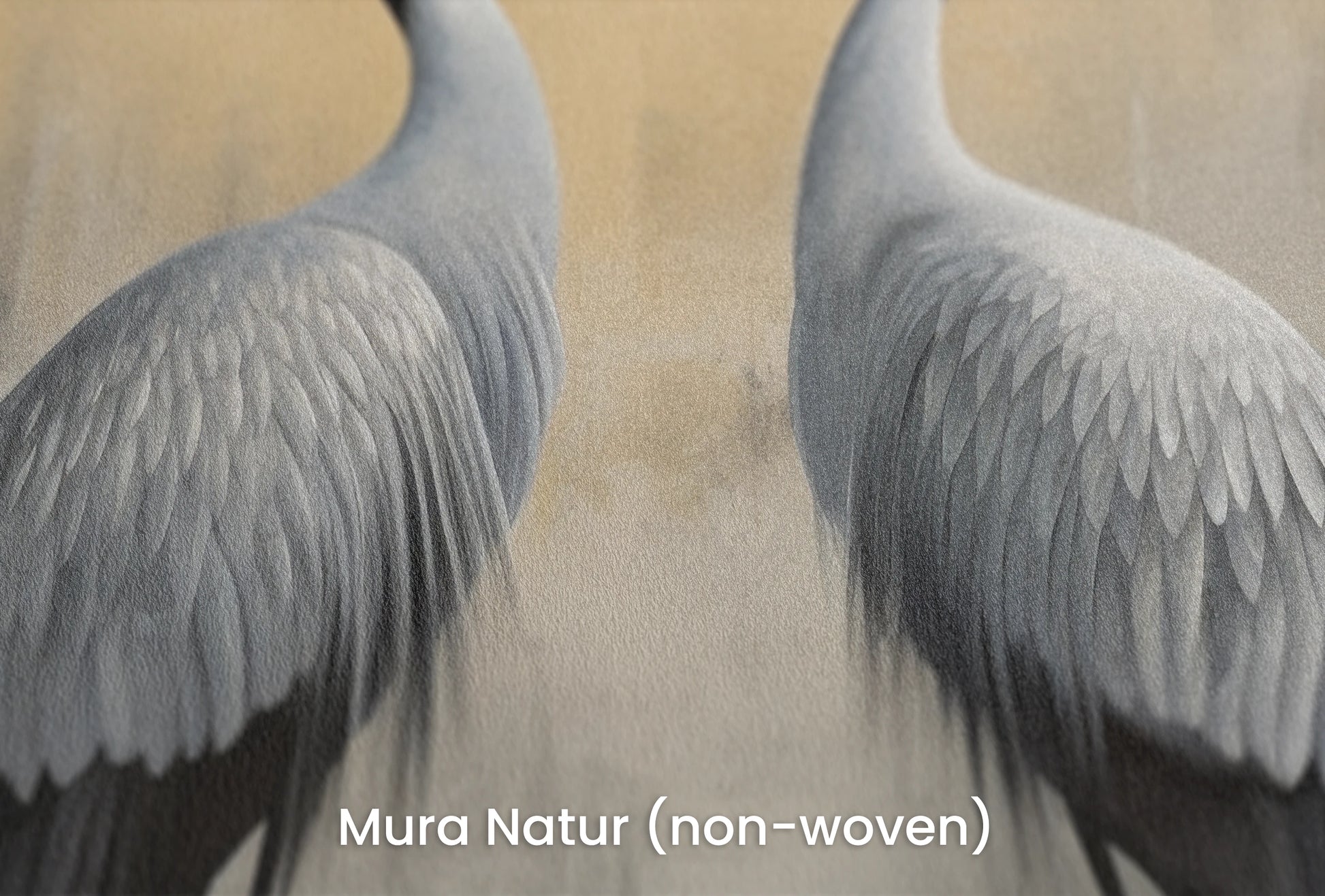 Zbliżenie na artystyczną fototapetę o nazwie Crimson Echo na podłożu Mura Natur (non-woven) - naturalne i ekologiczne podłoże.