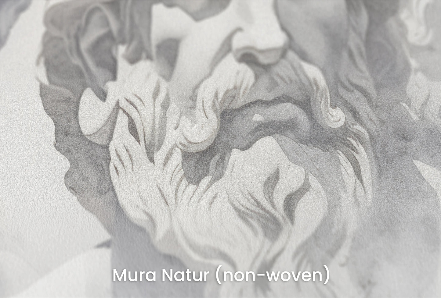 Zbliżenie na artystyczną fototapetę o nazwie Dialogues of Antiquity na podłożu Mura Natur (non-woven) - naturalne i ekologiczne podłoże.