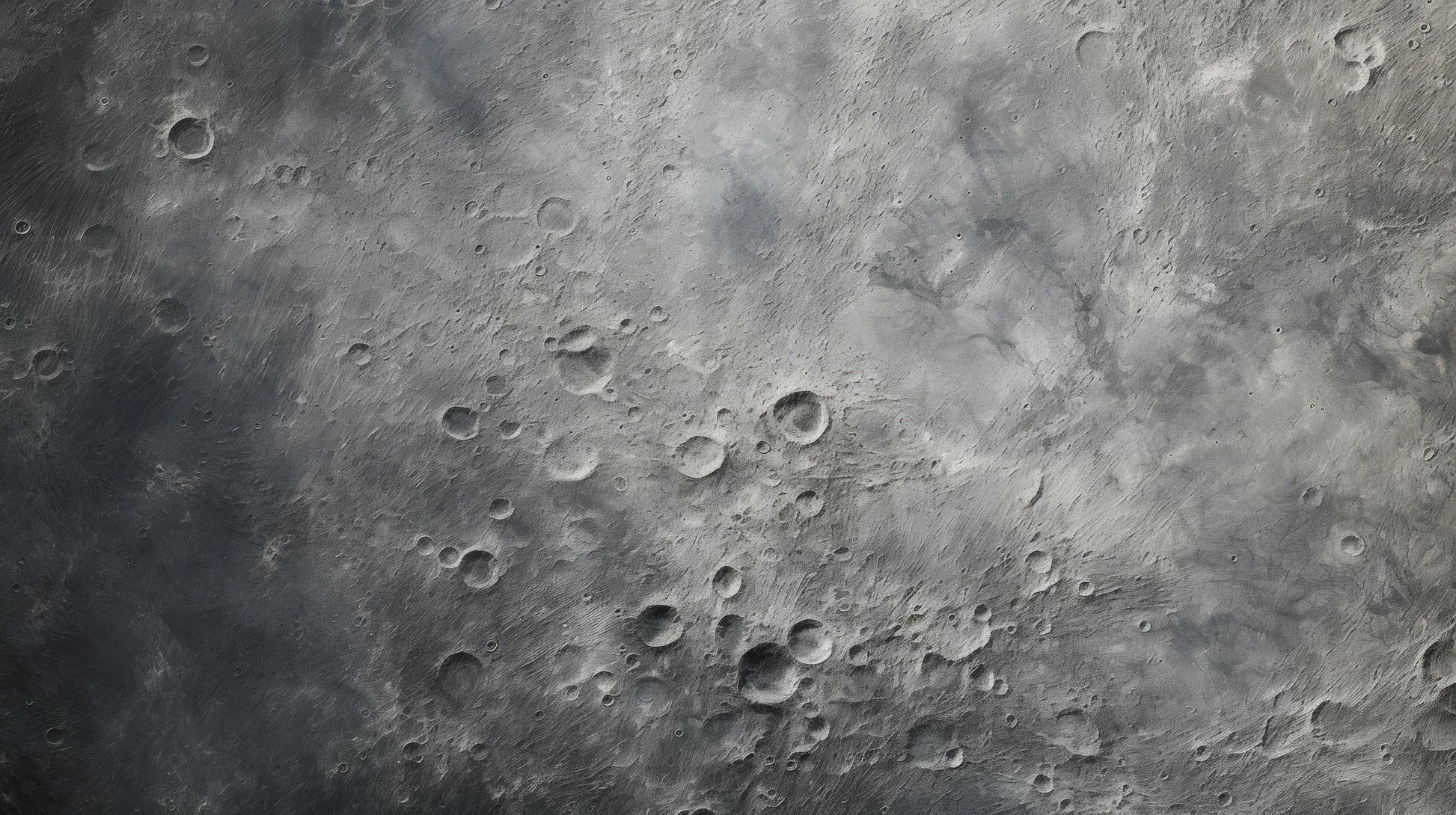Prezentacja całego wzoru fototapety o nazwie Moon's Monochrome 2
