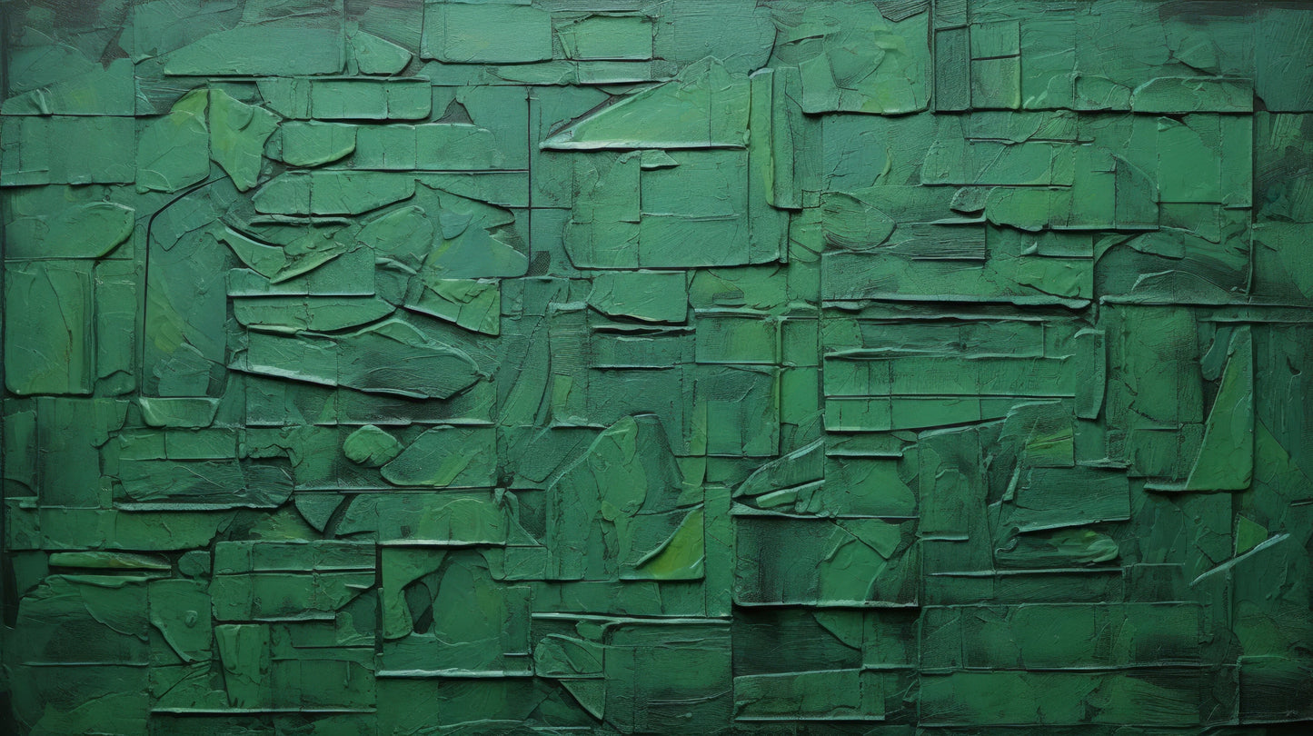 Prezentacja całego wzoru fototapety o nazwie Verdant Fragments