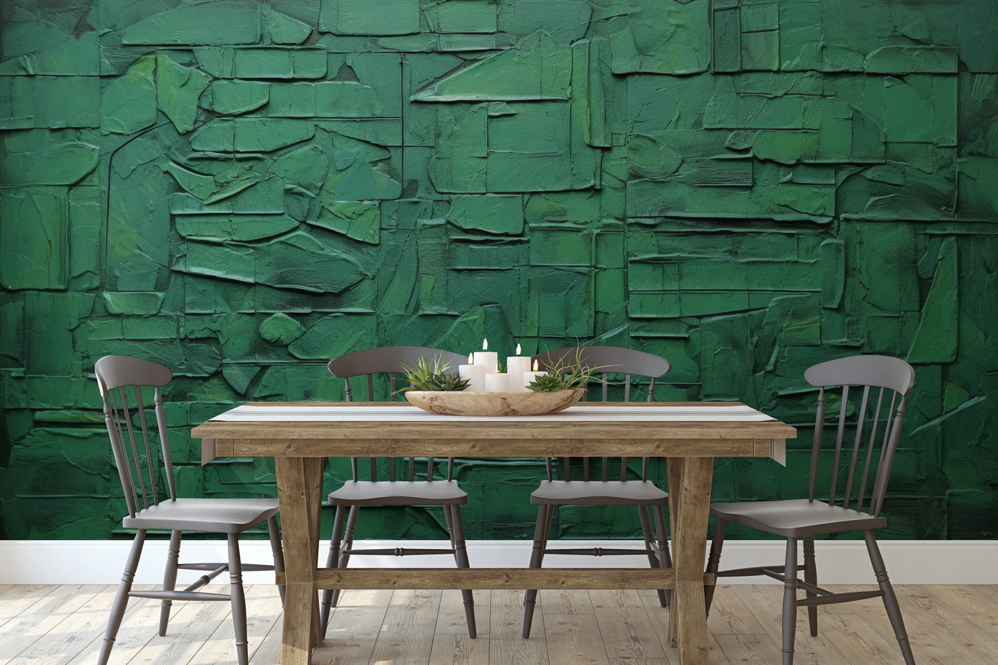 Fototapeta o nazwie Verdant Fragments użyta w aranzacji wnętrza.