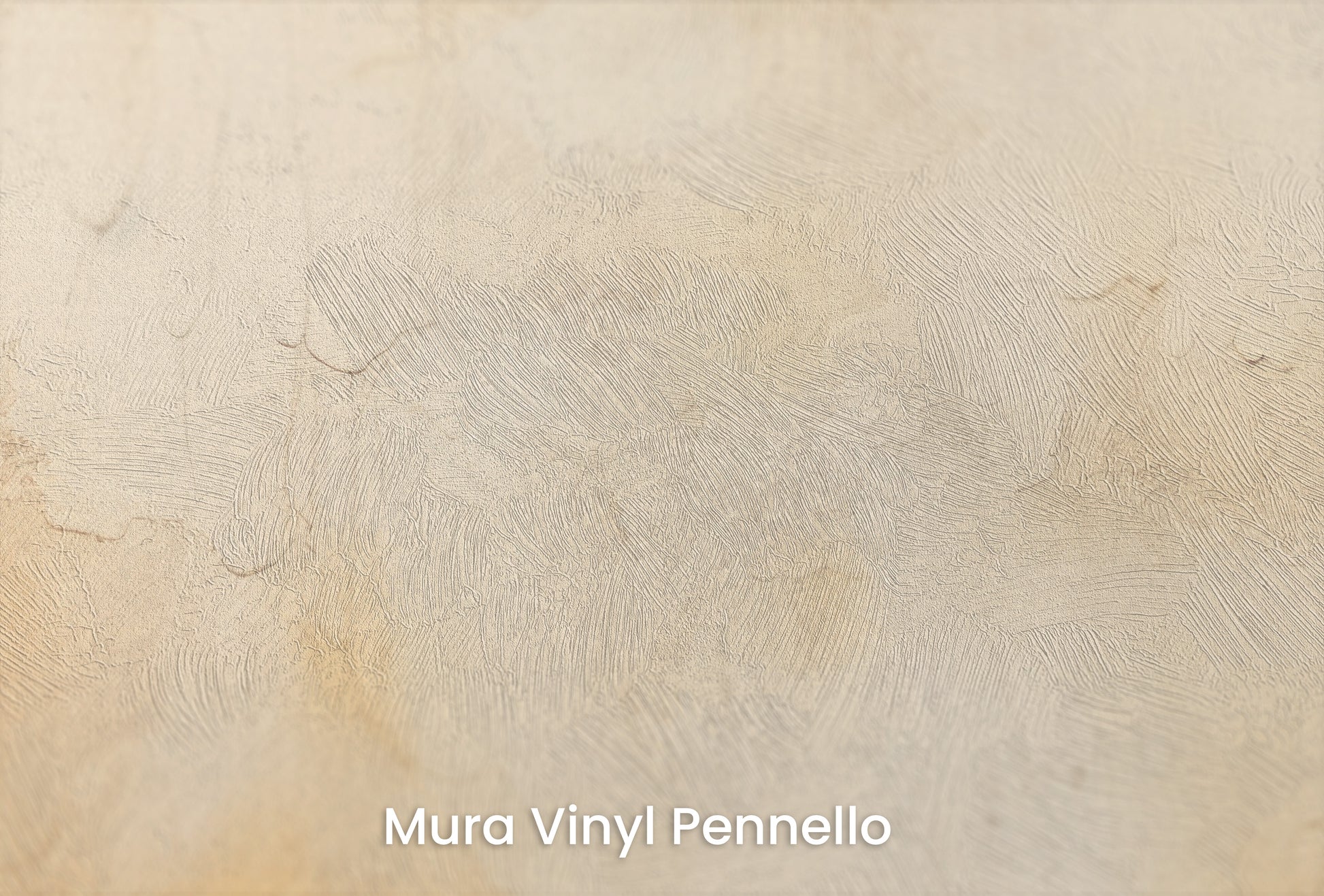 Zbliżenie na artystyczną fototapetę o nazwie GOLDEN HAZE DREAMSCAPE na podłożu Mura Vinyl Pennello - faktura pociągnięć pędzla malarskiego.