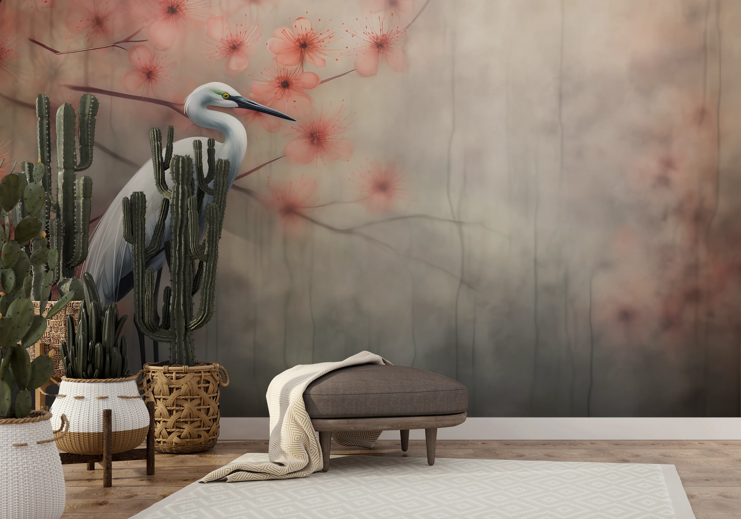 Fototapeta o nazwie Peaceful Heron użyta w aranzacji wnętrza.