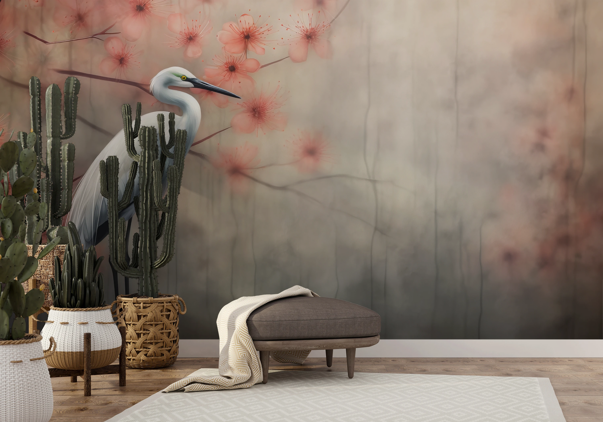 Fototapeta o nazwie Peaceful Heron użyta w aranzacji wnętrza.