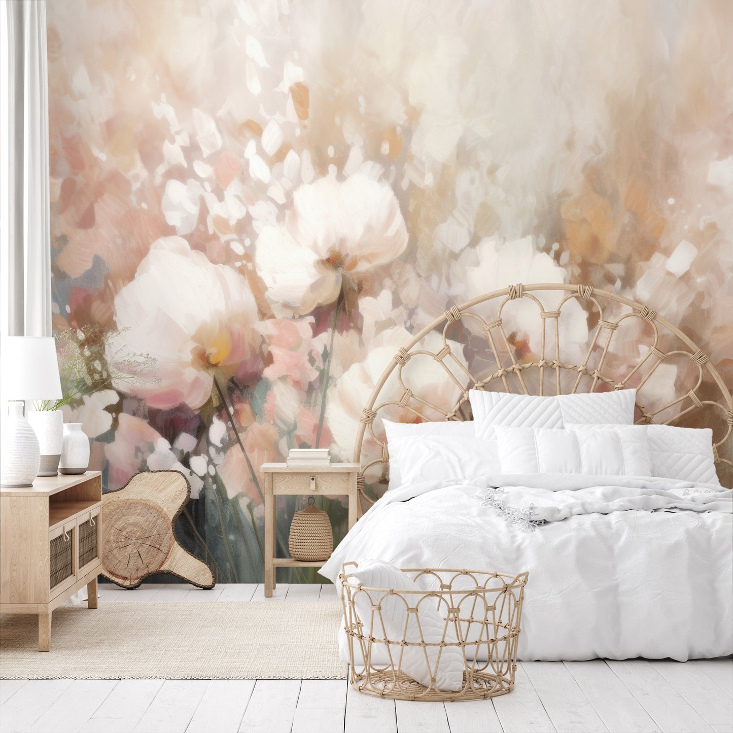 Fototapeta o nazwie Misty Blossom Drift użyta w aranzacji wnętrza.