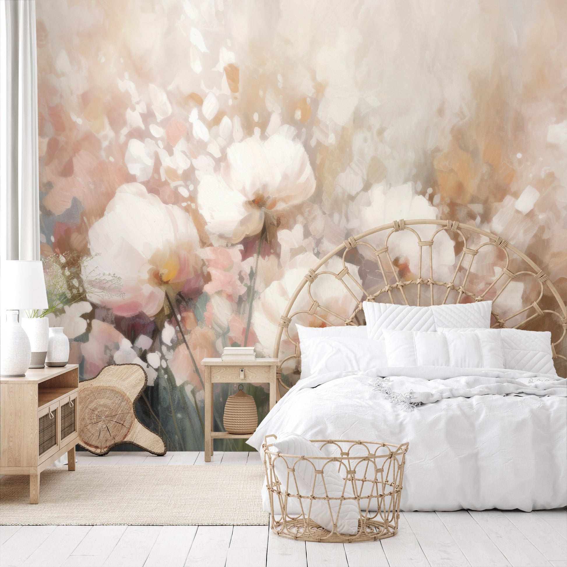 Fototapeta o nazwie Misty Blossom Drift użyta w aranzacji wnętrza.