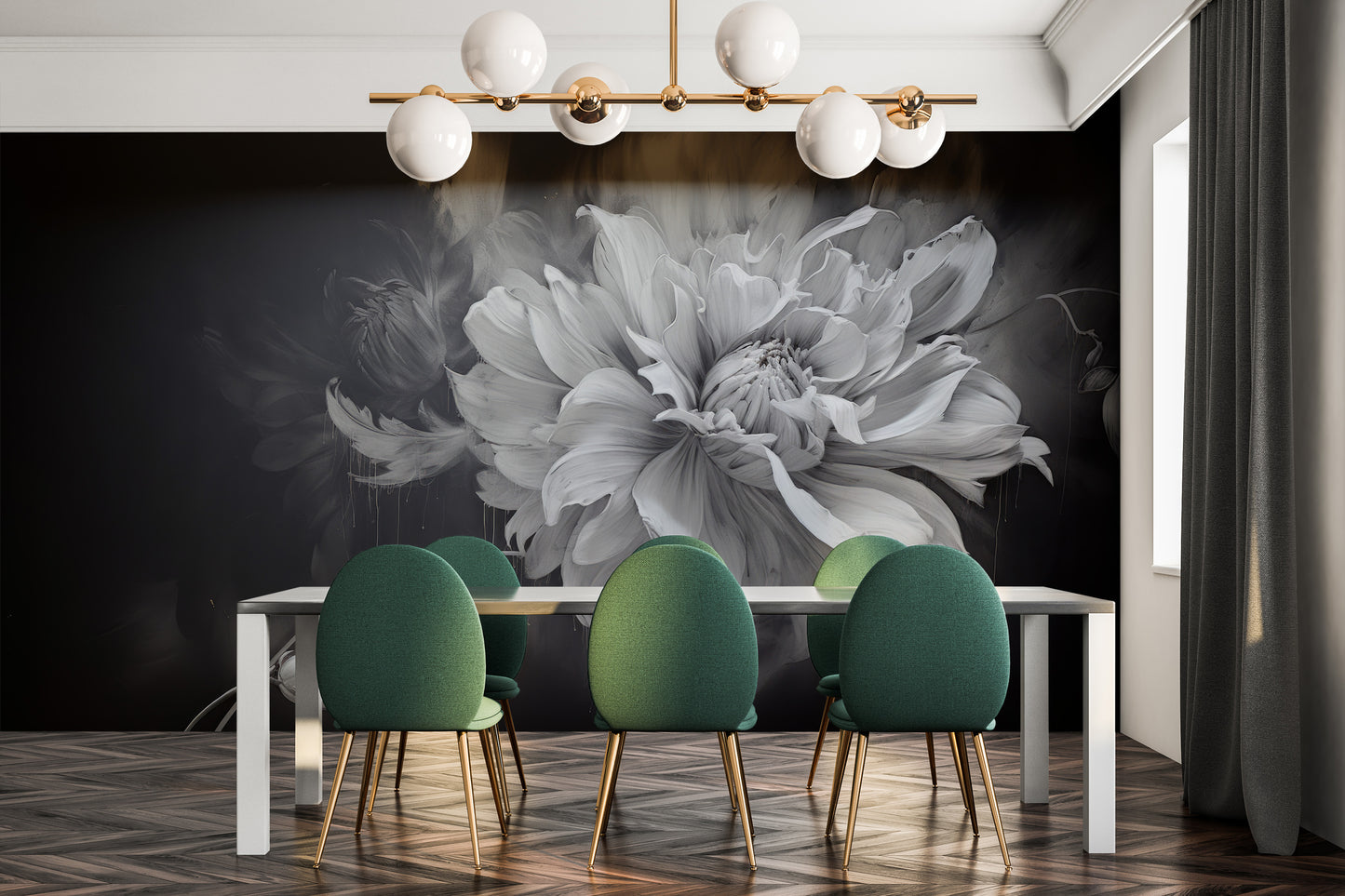 Fototapeta o nazwie TWILIGHT FLORAL FANTASY użyta w aranzacji wnętrza.