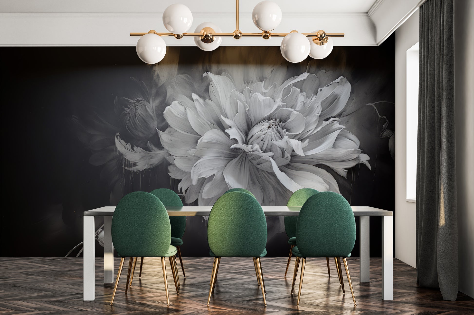 Fototapeta o nazwie TWILIGHT FLORAL FANTASY użyta w aranzacji wnętrza.