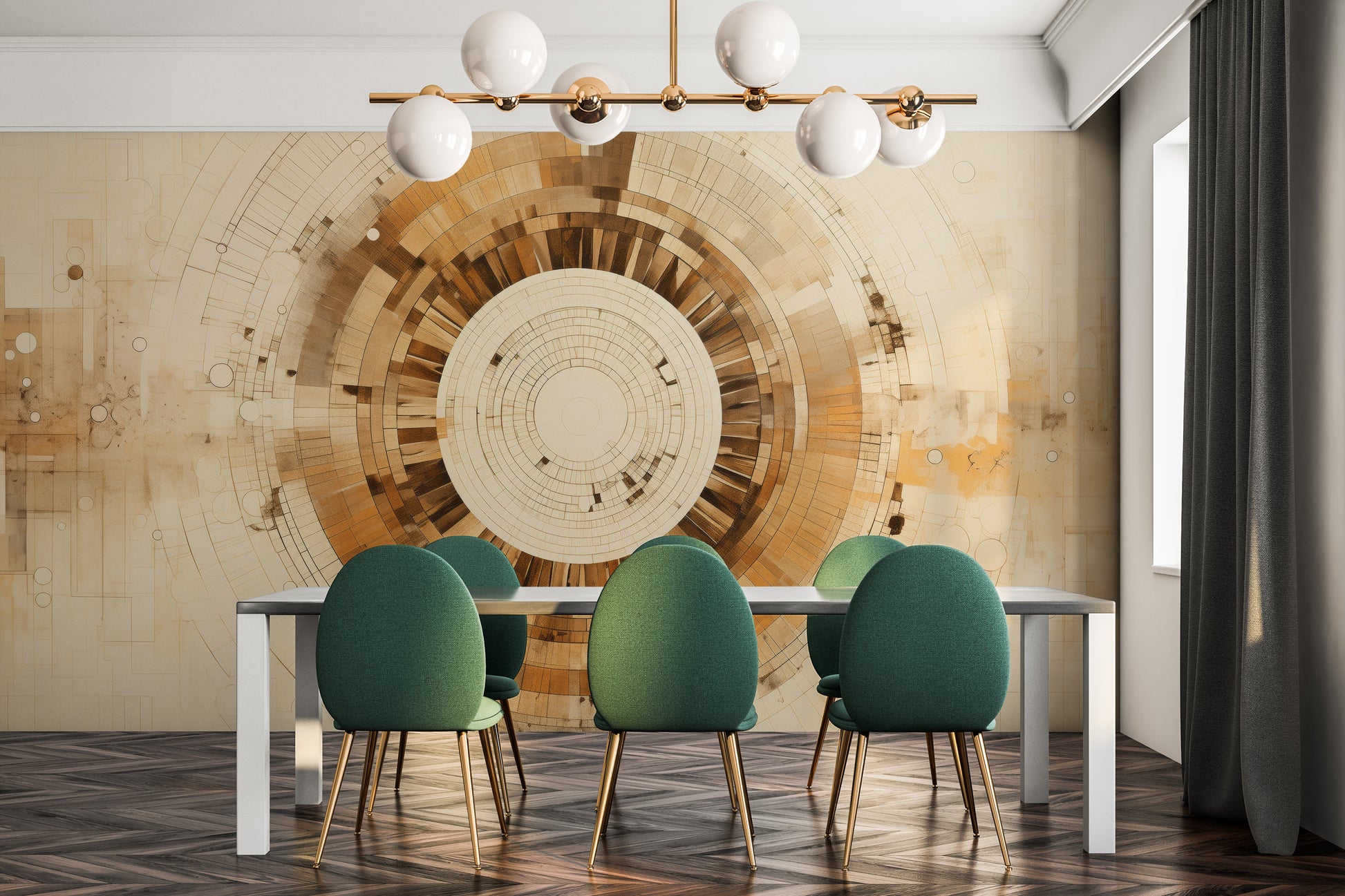 Fototapeta o nazwie ARCHITECTURAL ORBITAL DESIGN użyta w aranzacji wnętrza.