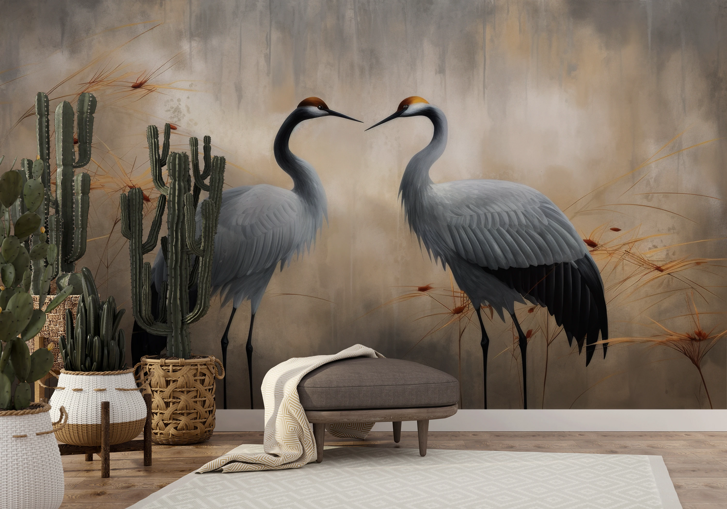 Fototapeta malowana o nazwie Eternal Grace pokazana w aranżacji wnętrza.