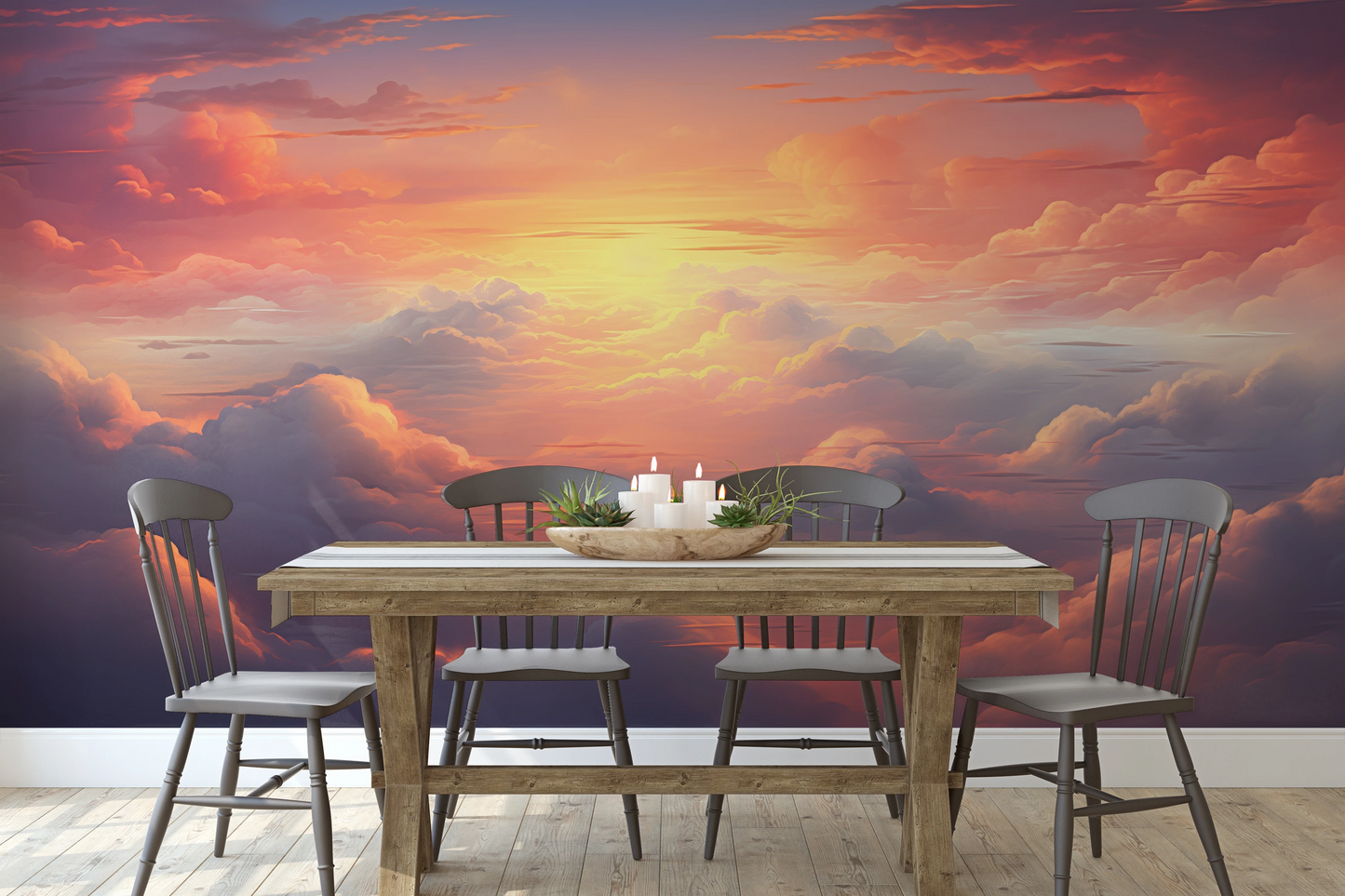 Fototapeta o nazwie Fiery Skyline #2 użyta w aranzacji wnętrza.