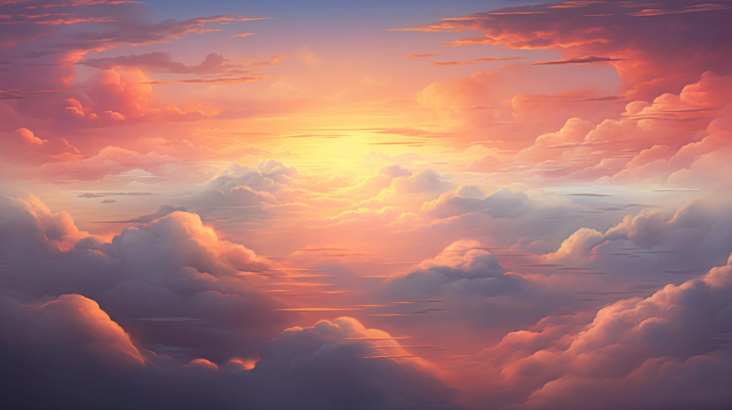 Prezentacja całego wzoru fototapety o nazwie Fiery Skyline #2