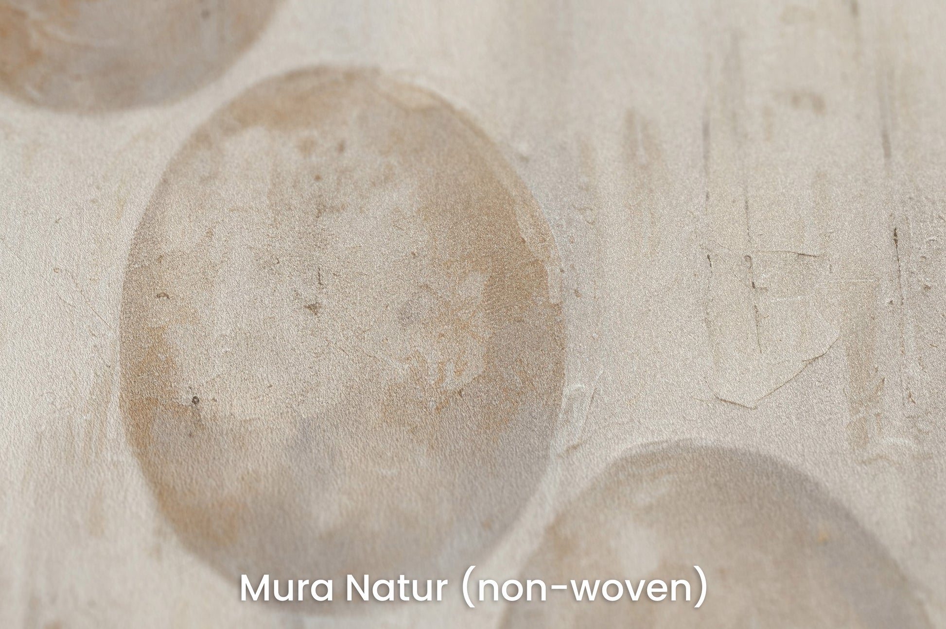 Zbliżenie na artystyczną fototapetę o nazwie SPHERICAL HARMONY ABSTRACT na podłożu Mura Natur (non-woven) - naturalne i ekologiczne podłoże.