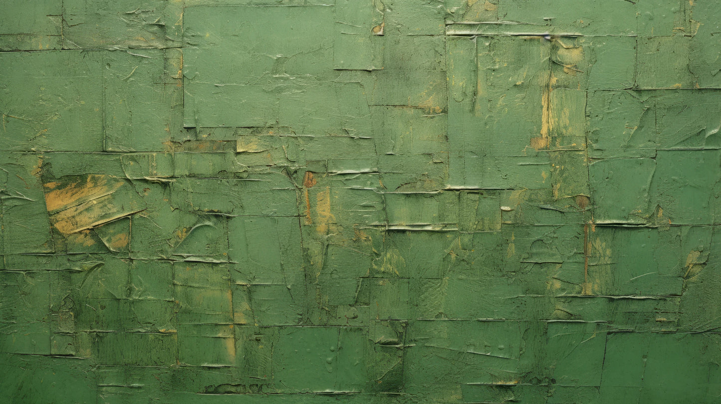 Prezentacja całego wzoru fototapety o nazwie Green Geometry