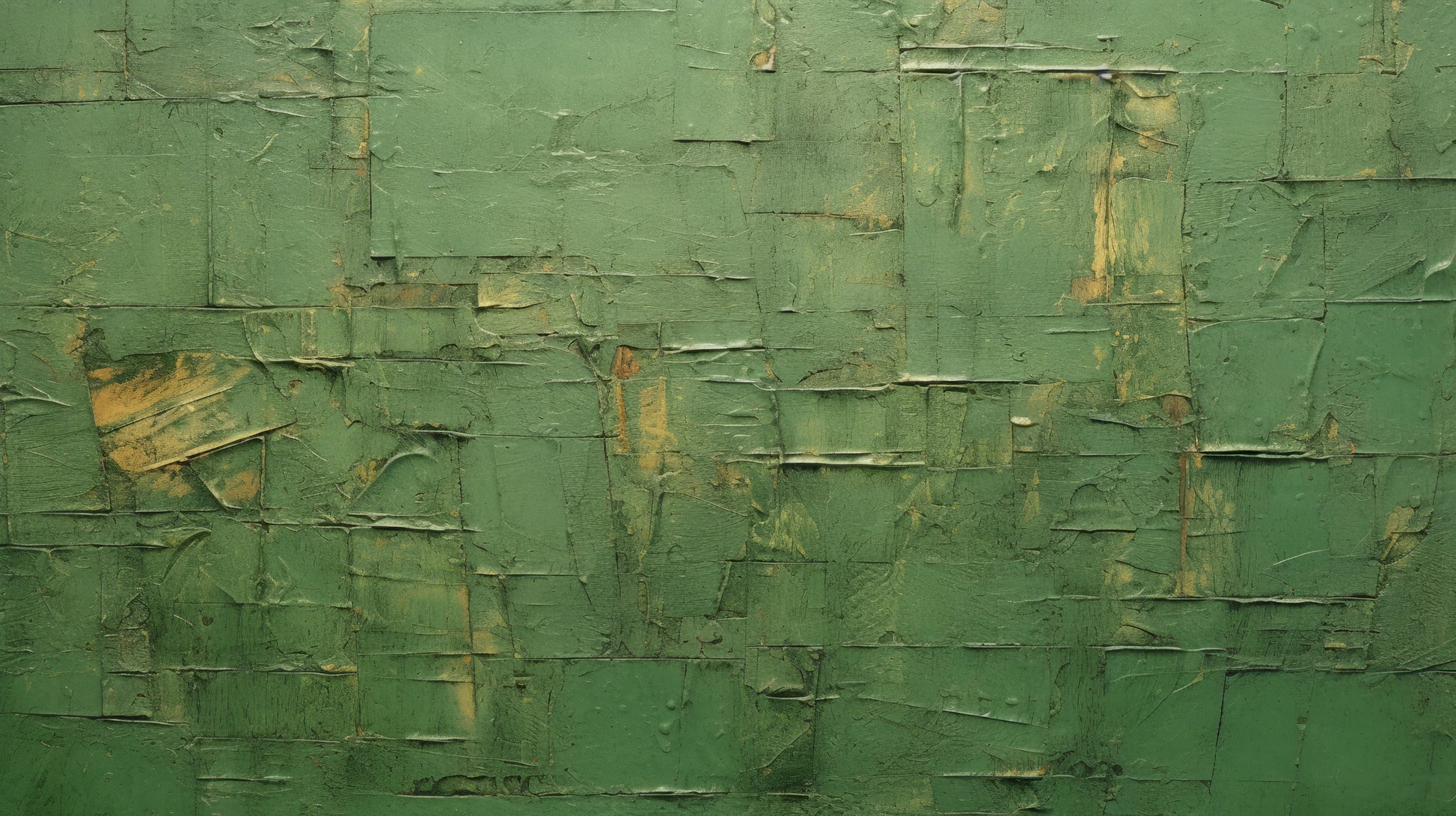 Prezentacja całego wzoru fototapety o nazwie Green Geometry