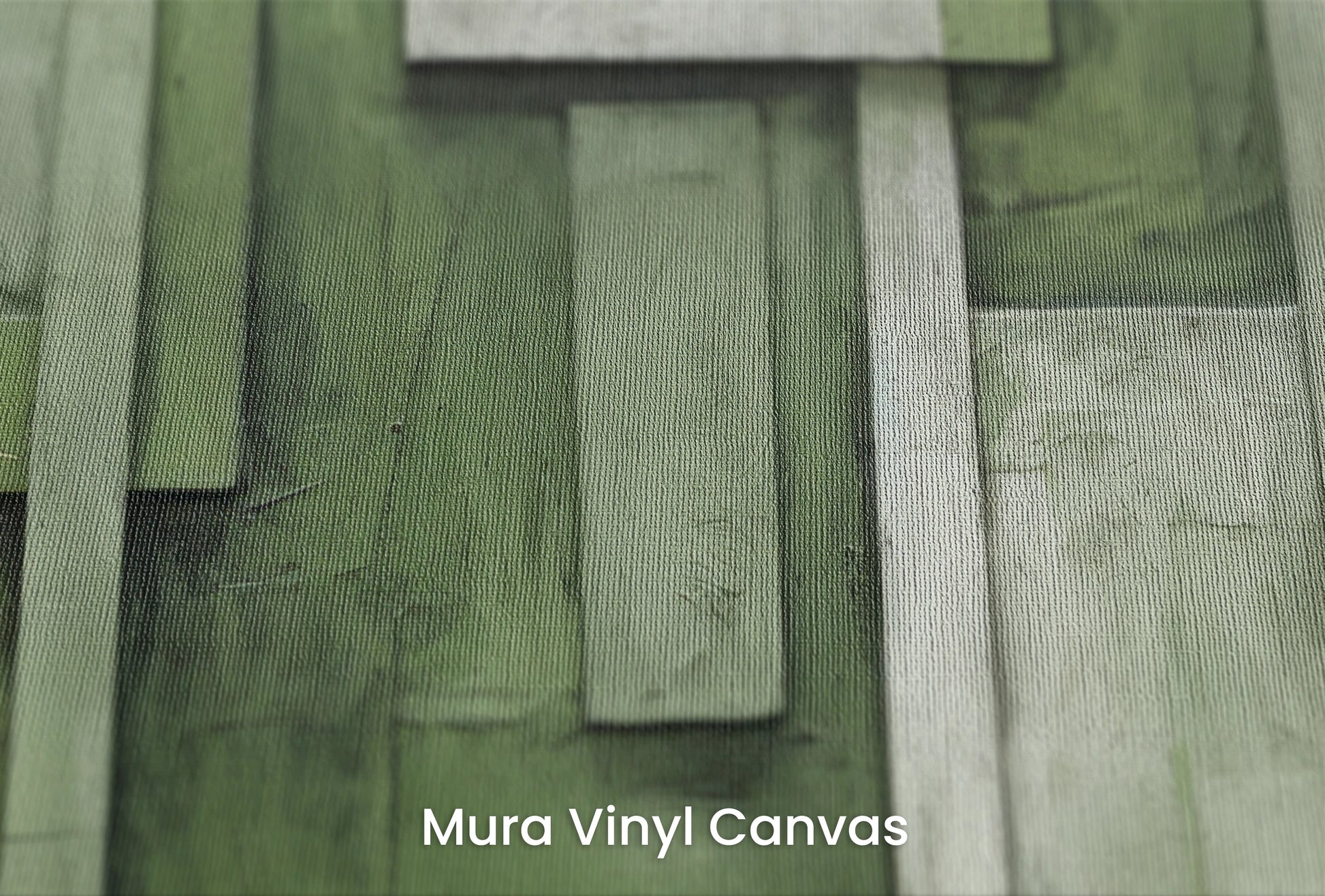 Zbliżenie na artystyczną fototapetę o nazwie Lush Labyrinth na podłożu Mura Vinyl Canvas - faktura naturalnego płótna.