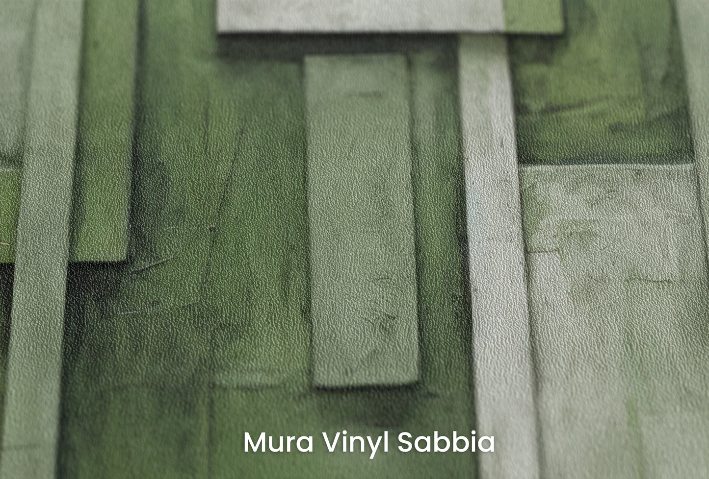 Zbliżenie na artystyczną fototapetę o nazwie Lush Labyrinth na podłożu Mura Vinyl Sabbia struktura grubego ziarna piasku.