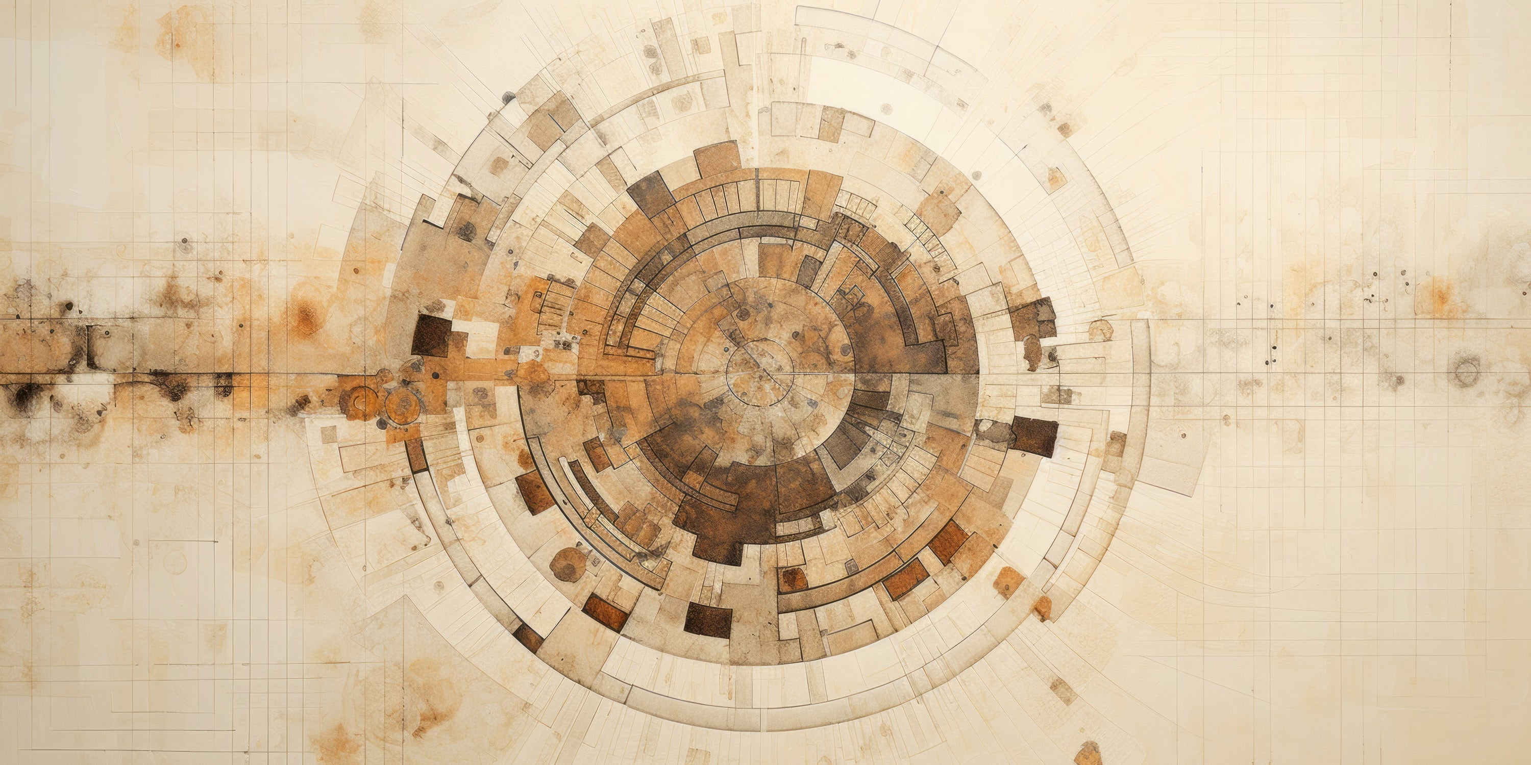 Mustervorschau: Prezentacja całego wzoru fototapety o nazwie ARCHAIC NAVIGATION MAP