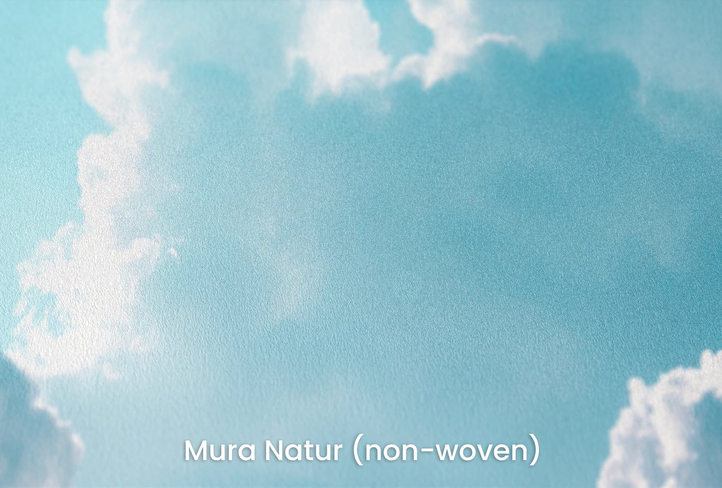 Zbliżenie na artystyczną fototapetę o nazwie Azure Calm na podłożu Mura Natur (non-woven) - naturalne i ekologiczne podłoże.