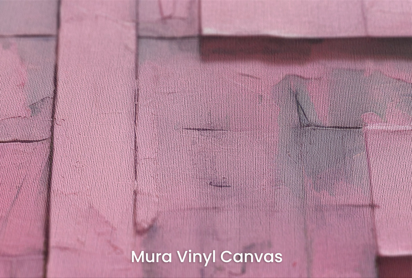 Zbliżenie na artystyczną fototapetę o nazwie Blushing Texture na podłożu Mura Vinyl Canvas - faktura naturalnego płótna.