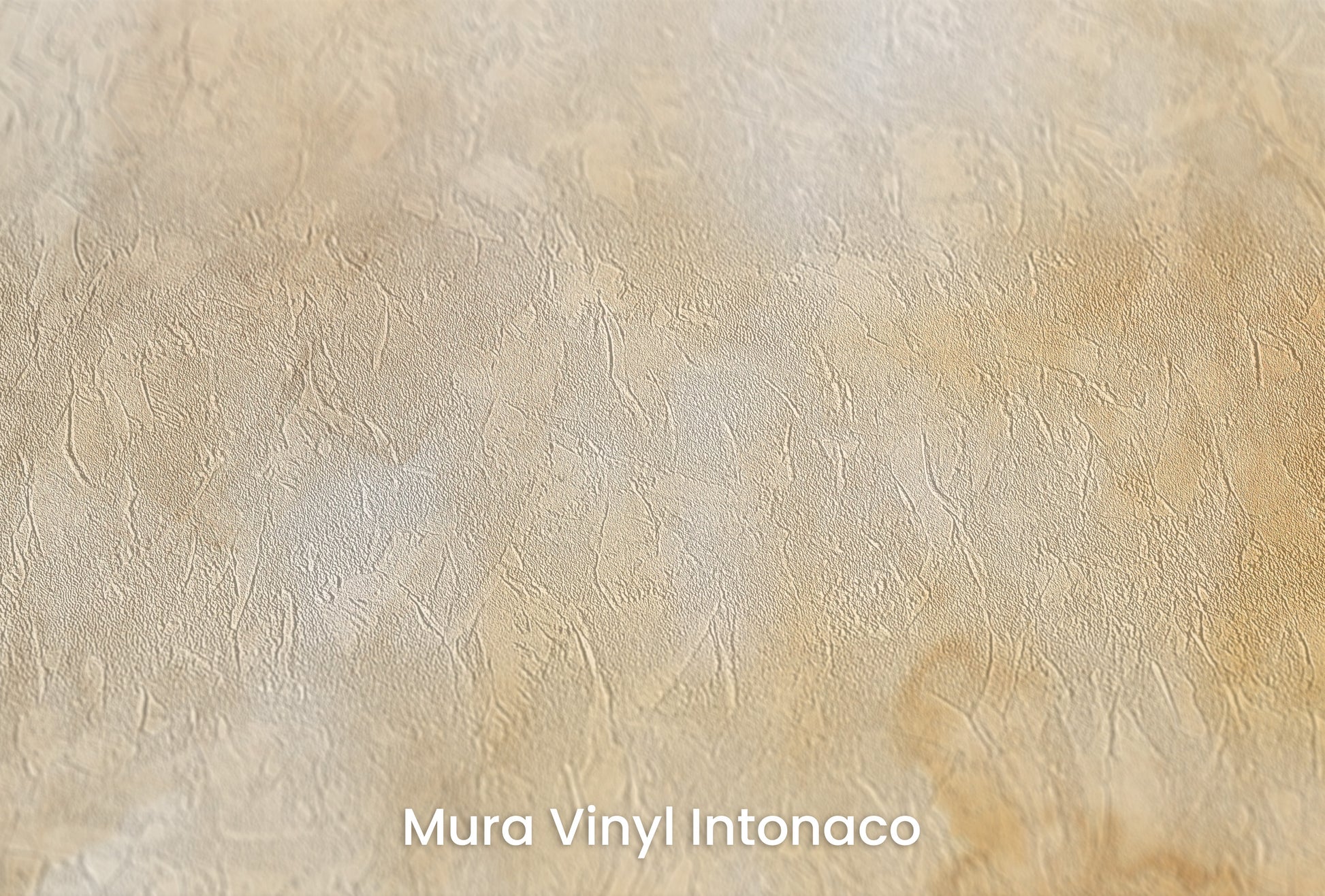 Zbliżenie na artystyczną fototapetę o nazwie CELESTIAL DAWN MURAL na podłożu Mura Vinyl Intonaco - struktura tartego tynku.