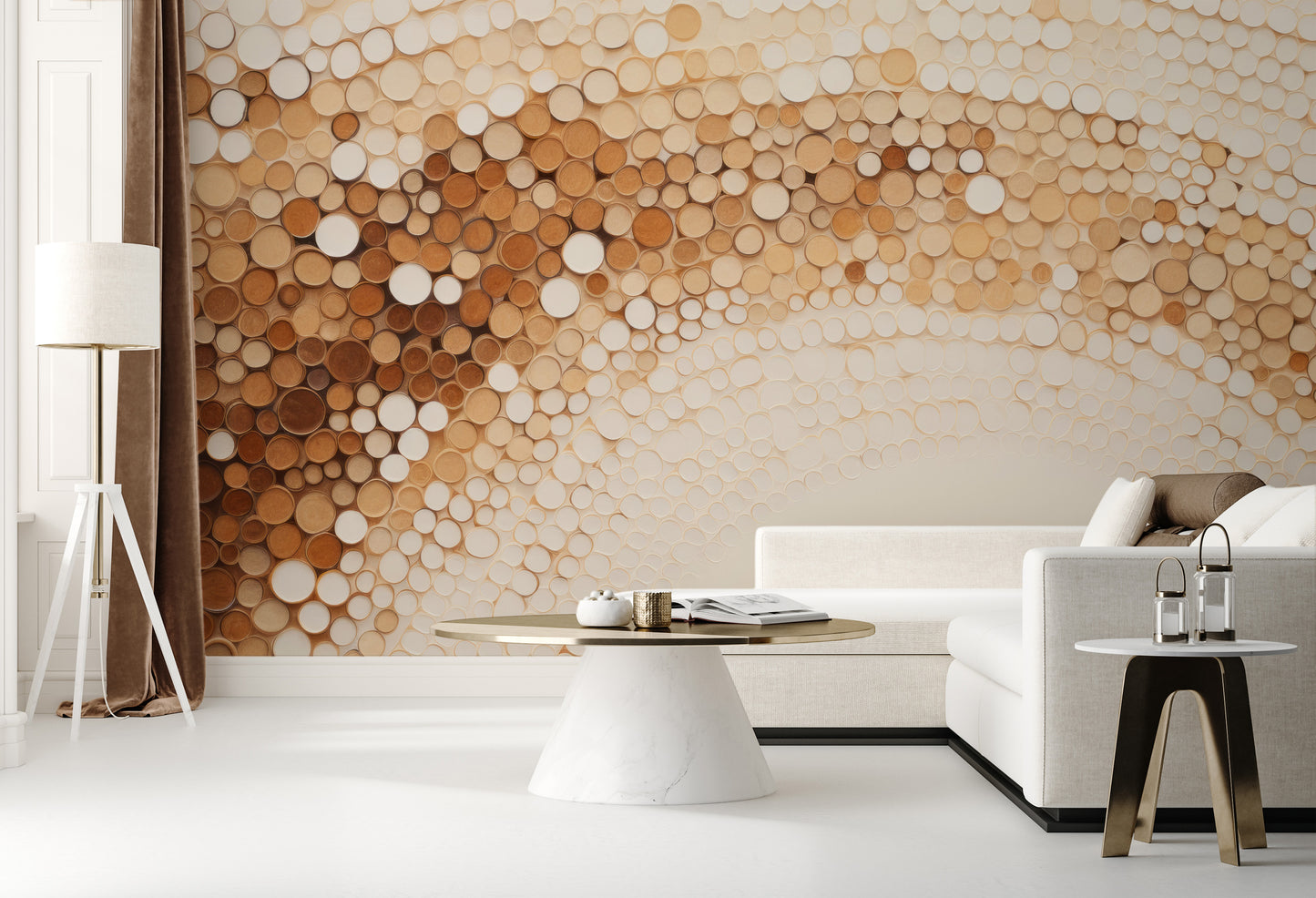 Fototapeta o nazwie RUSTIC COFFEE TONES CASCADE użyta w aranzacji wnętrza.