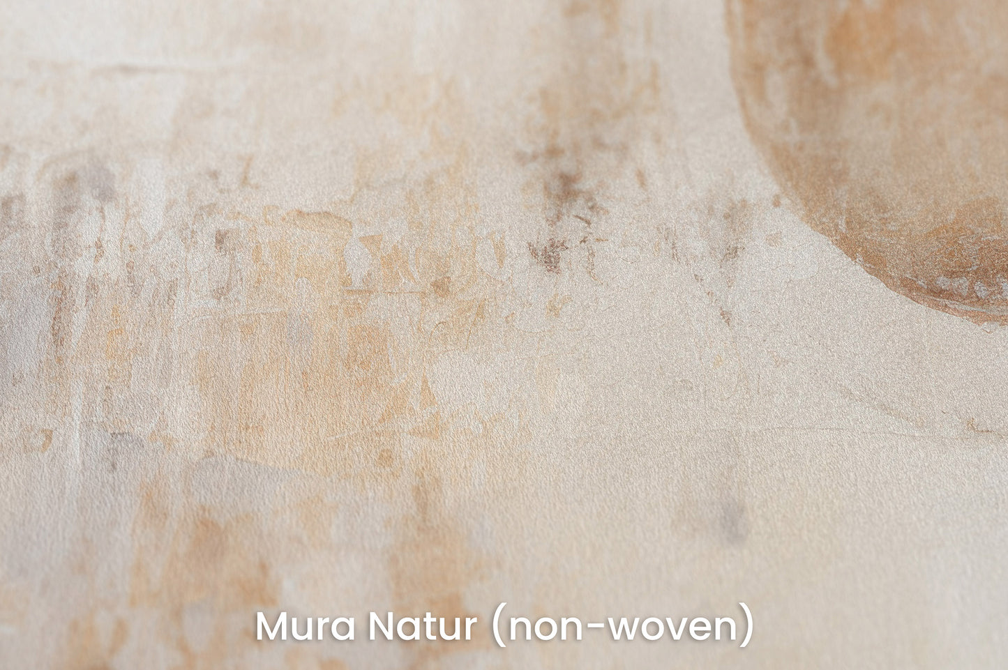 Zbliżenie na artystyczną fototapetę o nazwie GOLDEN SOLITUDE CANVAS na podłożu Mura Natur (non-woven) - naturalne i ekologiczne podłoże.