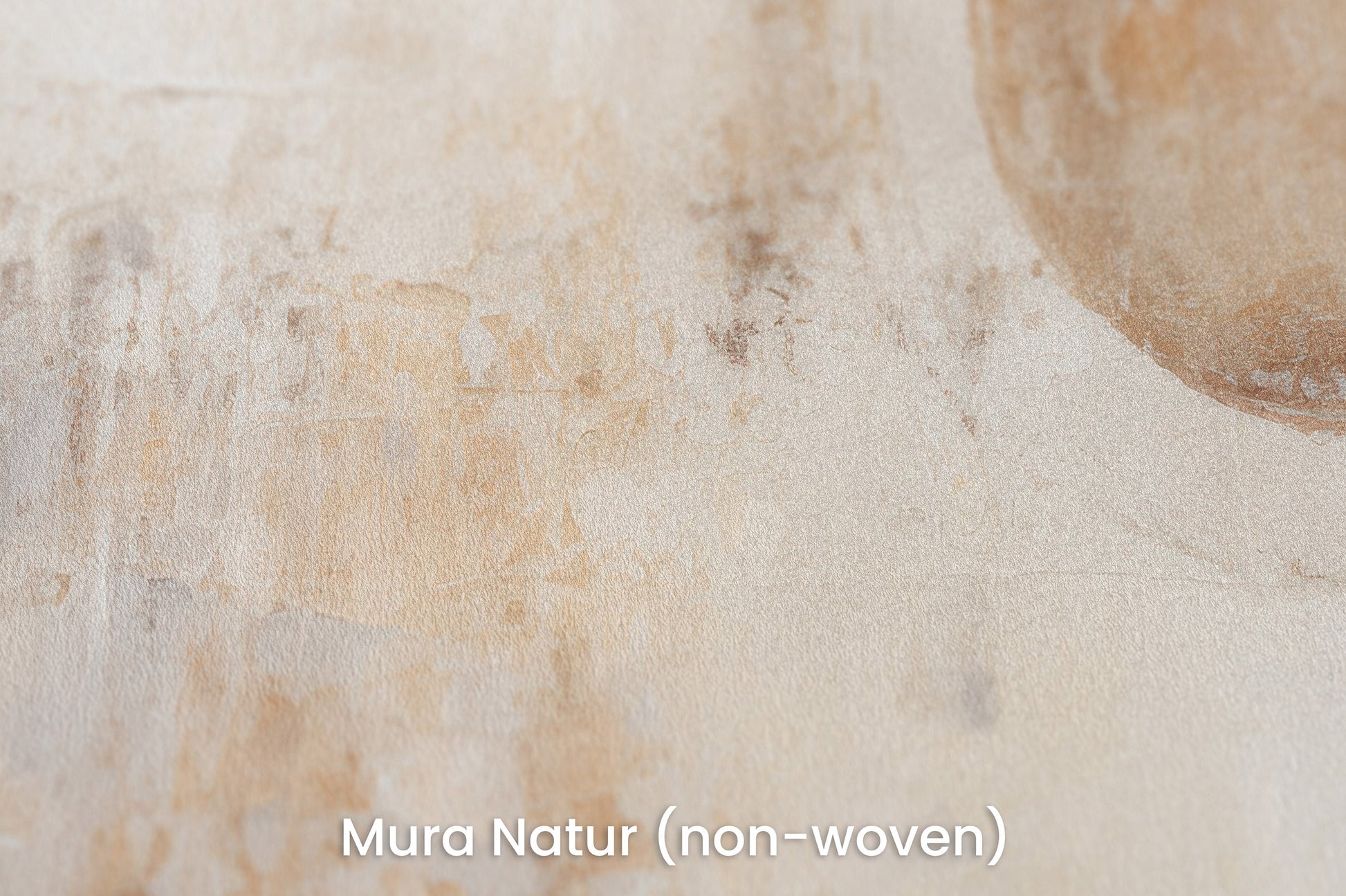 Zbliżenie na artystyczną fototapetę o nazwie GOLDEN SOLITUDE CANVAS na podłożu Mura Natur (non-woven) - naturalne i ekologiczne podłoże.
