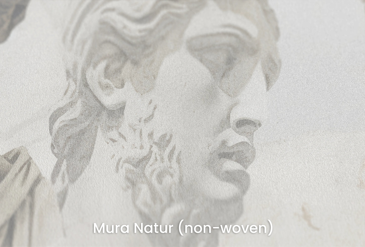 Zbliżenie na artystyczną fototapetę o nazwie Apollo's Contemplation na podłożu Mura Natur (non-woven) - naturalne i ekologiczne podłoże.