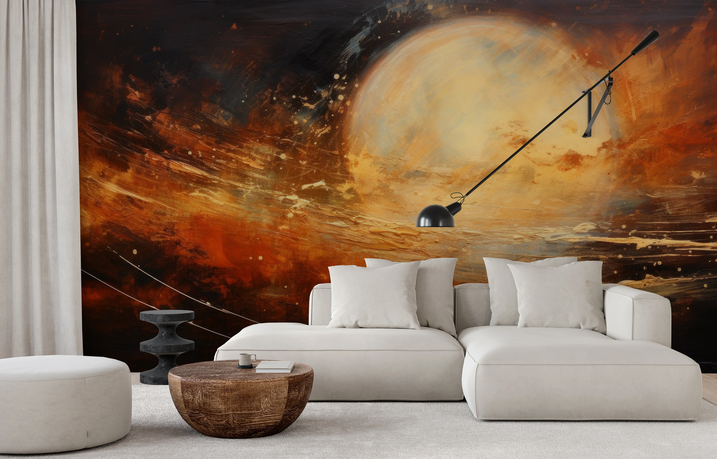 Fototapeta o nazwie Saturn's Embrace użyta w aranzacji wnętrza.