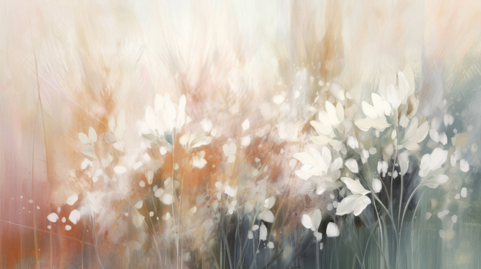 Prezentacja całego wzoru fototapety o nazwie Soft Petal Dance