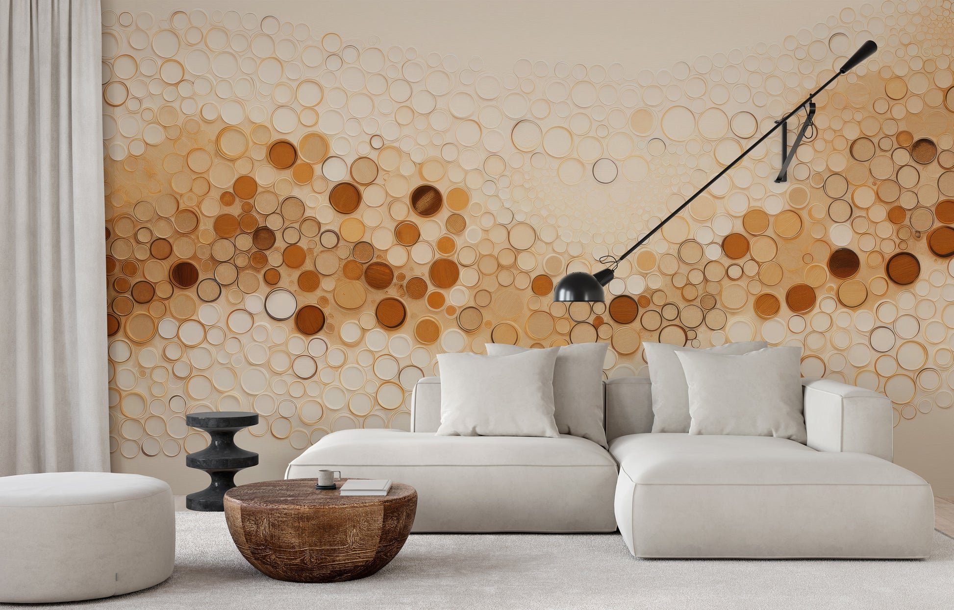 Fototapeta o nazwie AUTUMNAL BUBBLE WAVE użyta w aranzacji wnętrza.