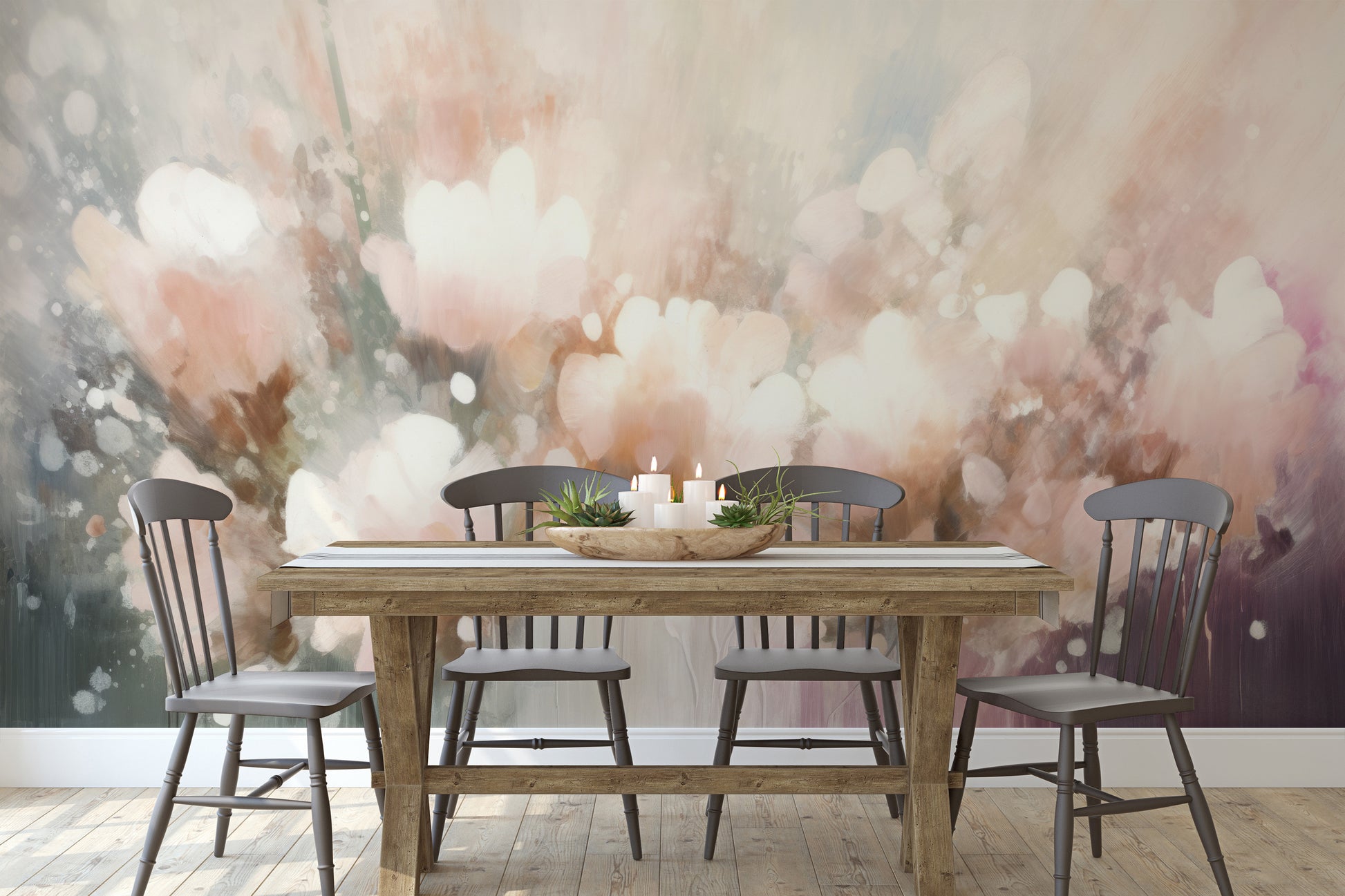 Fototapeta o nazwie Pastel Petal Dream użyta w aranzacji wnętrza.