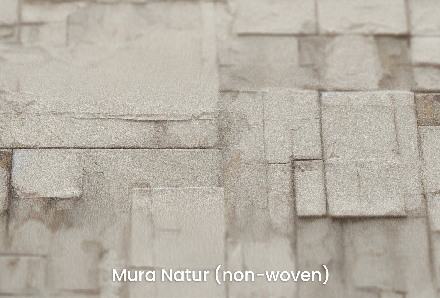 Zbliżenie na artystyczną fototapetę o nazwie Plastered in White na podłożu Mura Natur (non-woven) - naturalne i ekologiczne podłoże.