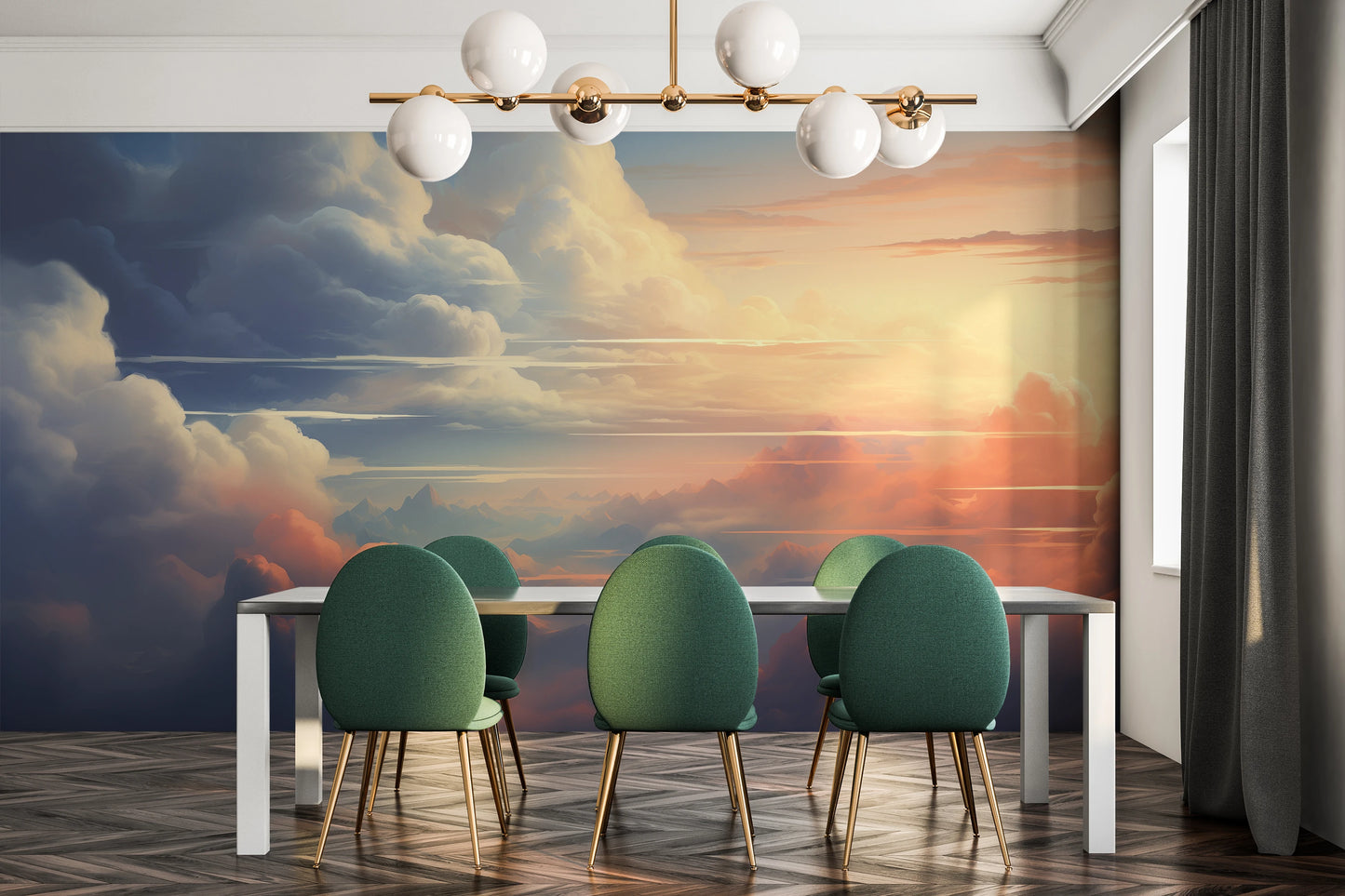 Fototapeta o nazwie Serene Altitudes użyta w aranzacji wnętrza.