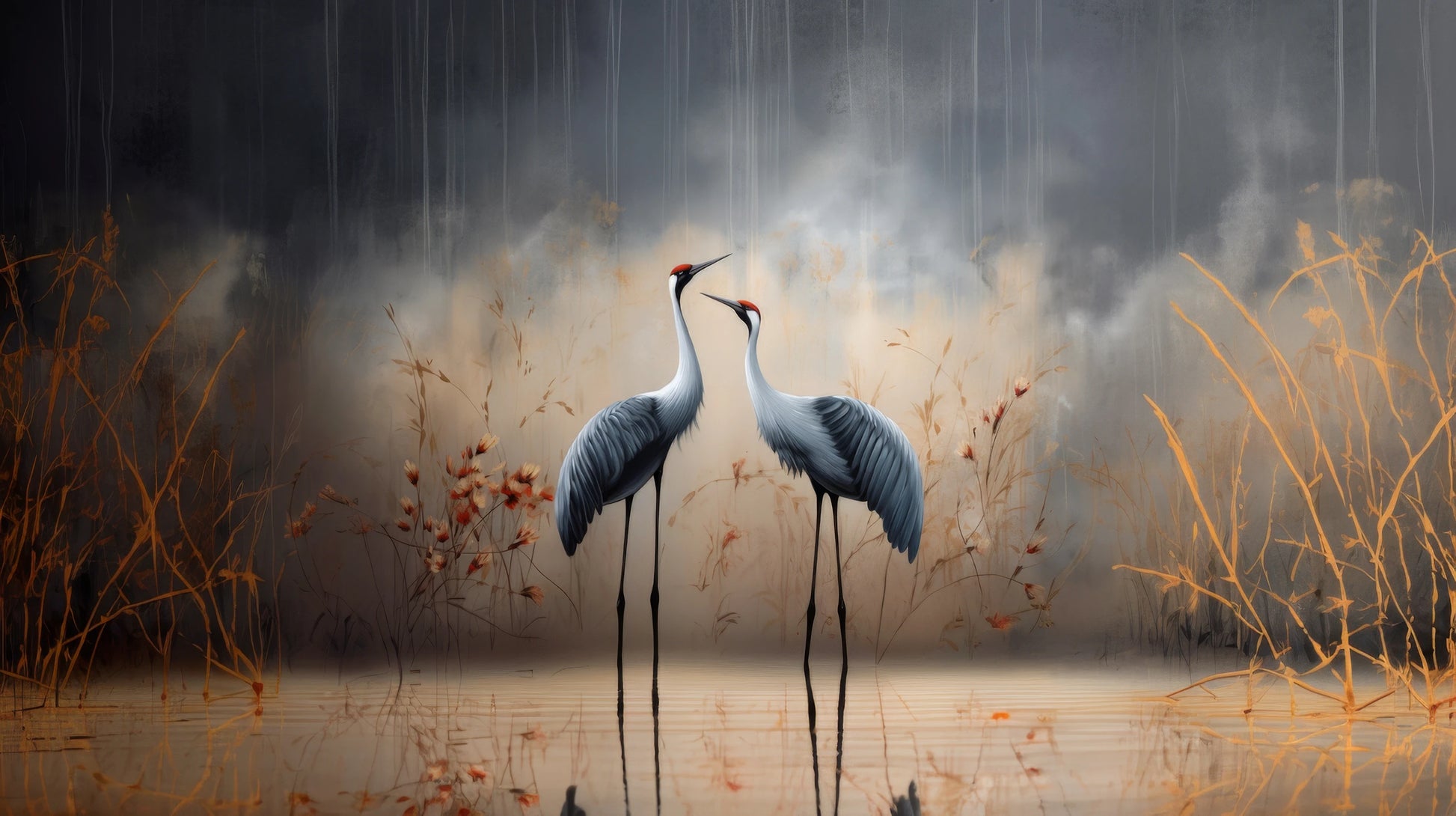 Prezentacja całego wzoru fototapety o nazwie Rustic Serenity