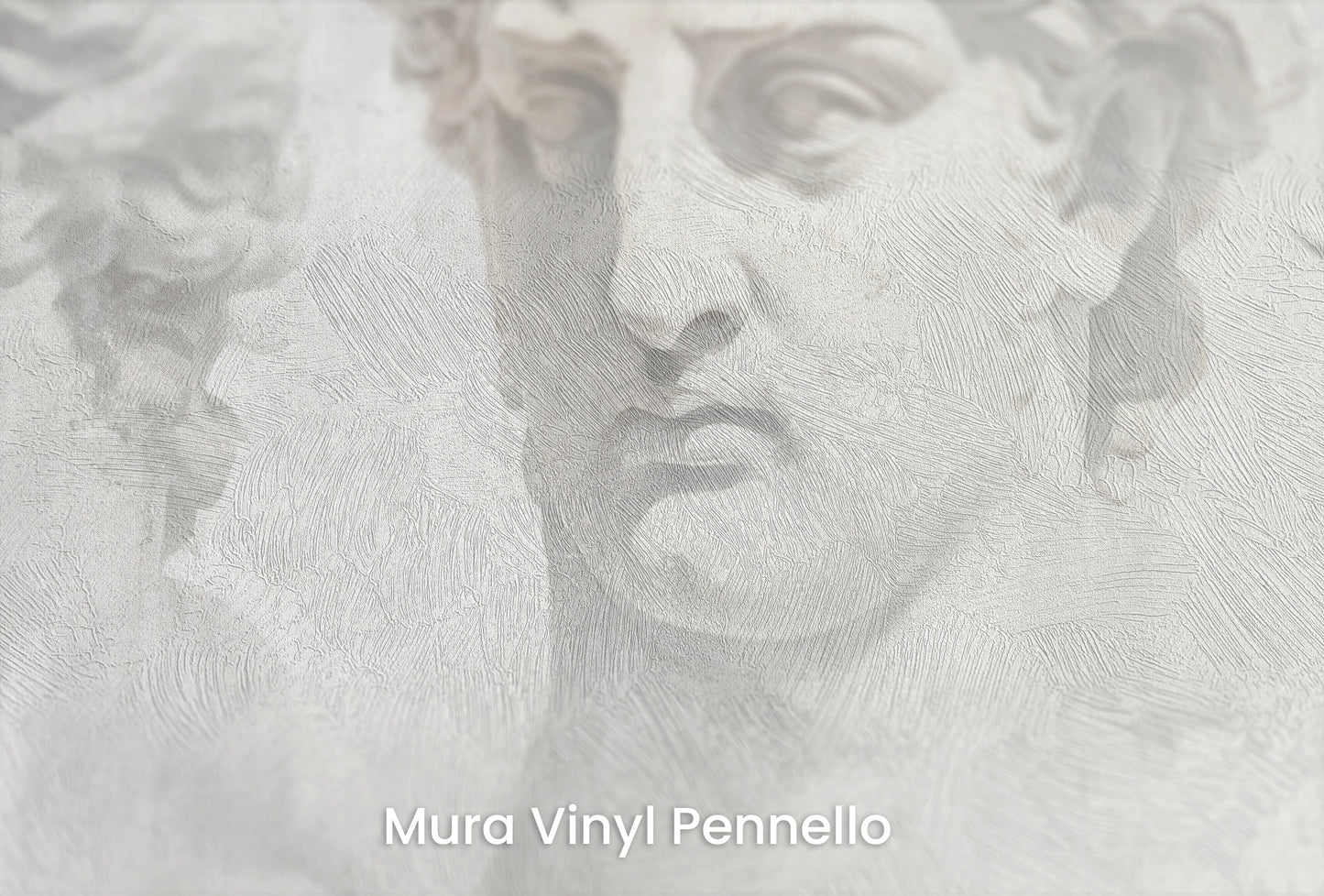Zbliżenie na artystyczną fototapetę o nazwie Sorrow of Niobe na podłożu Mura Vinyl Pennello - faktura pociągnięć pędzla malarskiego.