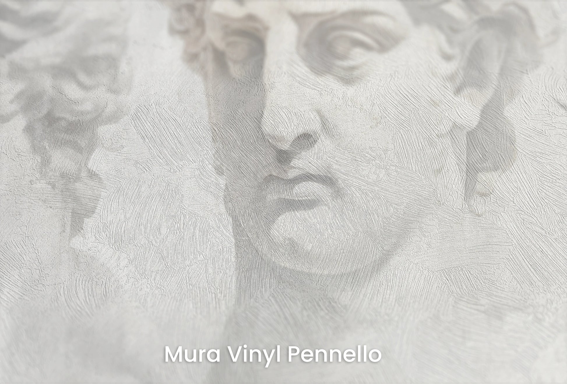 Zbliżenie na artystyczną fototapetę o nazwie Sorrow of Niobe na podłożu Mura Vinyl Pennello - faktura pociągnięć pędzla malarskiego.