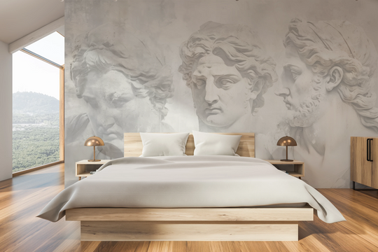 Wzór fototapety artystycznej o nazwie Sorrow of Niobe pokazanej w aranżacji wnętrza.