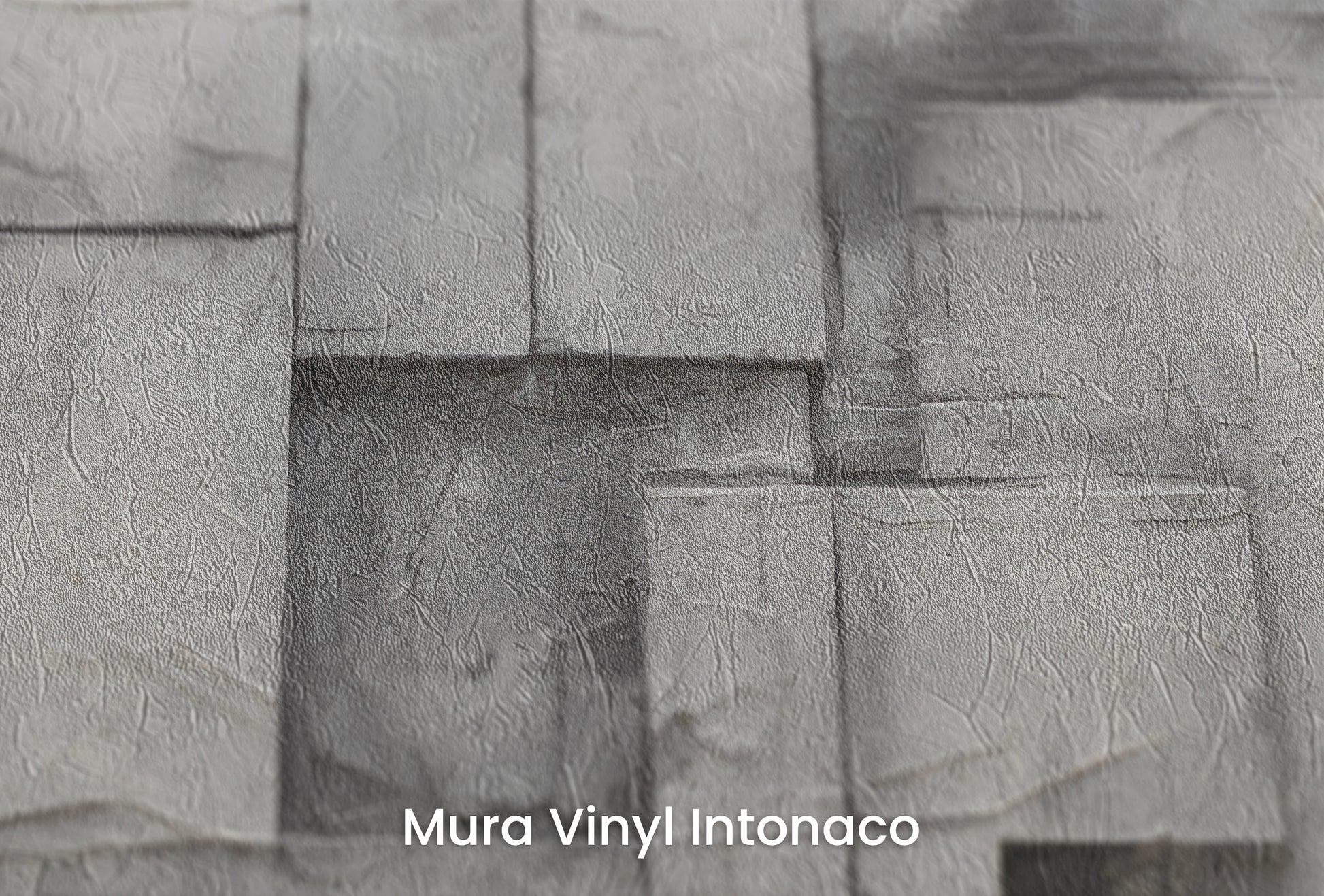 Zbliżenie na artystyczną fototapetę o nazwie Concrete Layers na podłożu Mura Vinyl Intonaco - struktura tartego tynku.