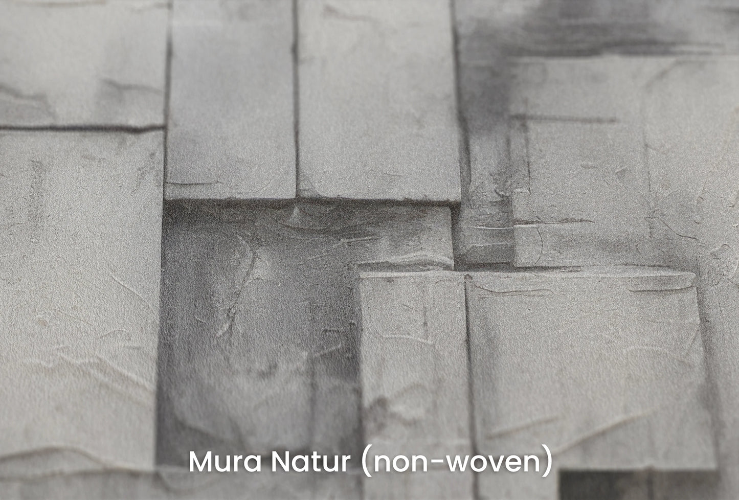 Zbliżenie na artystyczną fototapetę o nazwie Concrete Layers na podłożu Mura Natur (non-woven) - naturalne i ekologiczne podłoże.