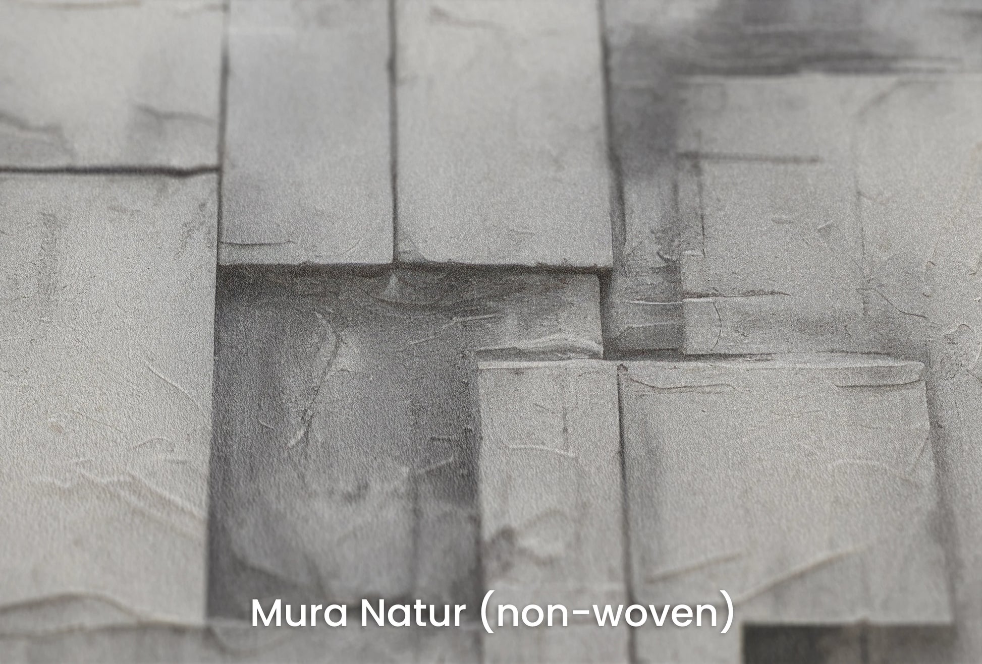 Zbliżenie na artystyczną fototapetę o nazwie Concrete Layers na podłożu Mura Natur (non-woven) - naturalne i ekologiczne podłoże.