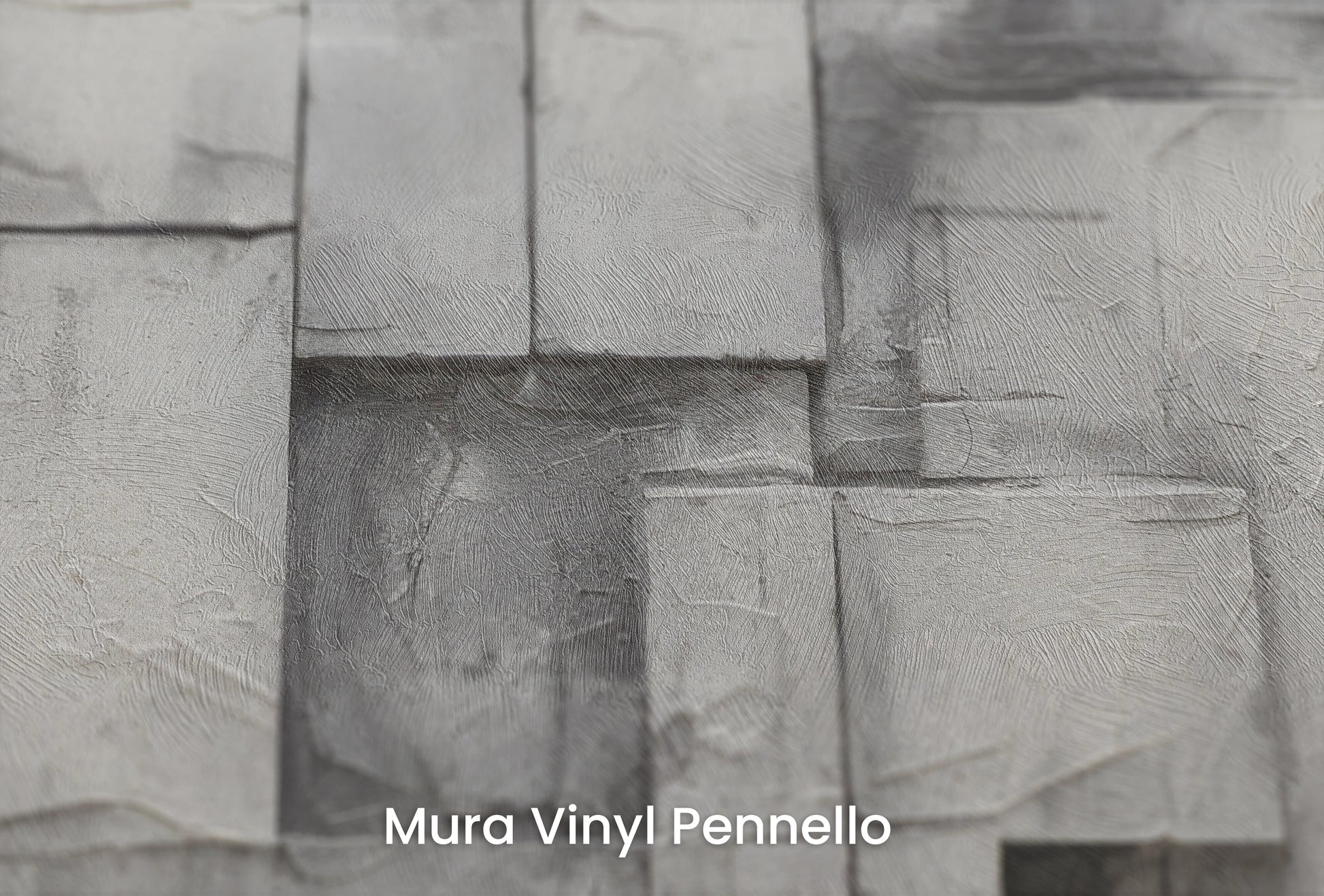 Zbliżenie na artystyczną fototapetę o nazwie Concrete Layers na podłożu Mura Vinyl Pennello - faktura pociągnięć pędzla malarskiego.