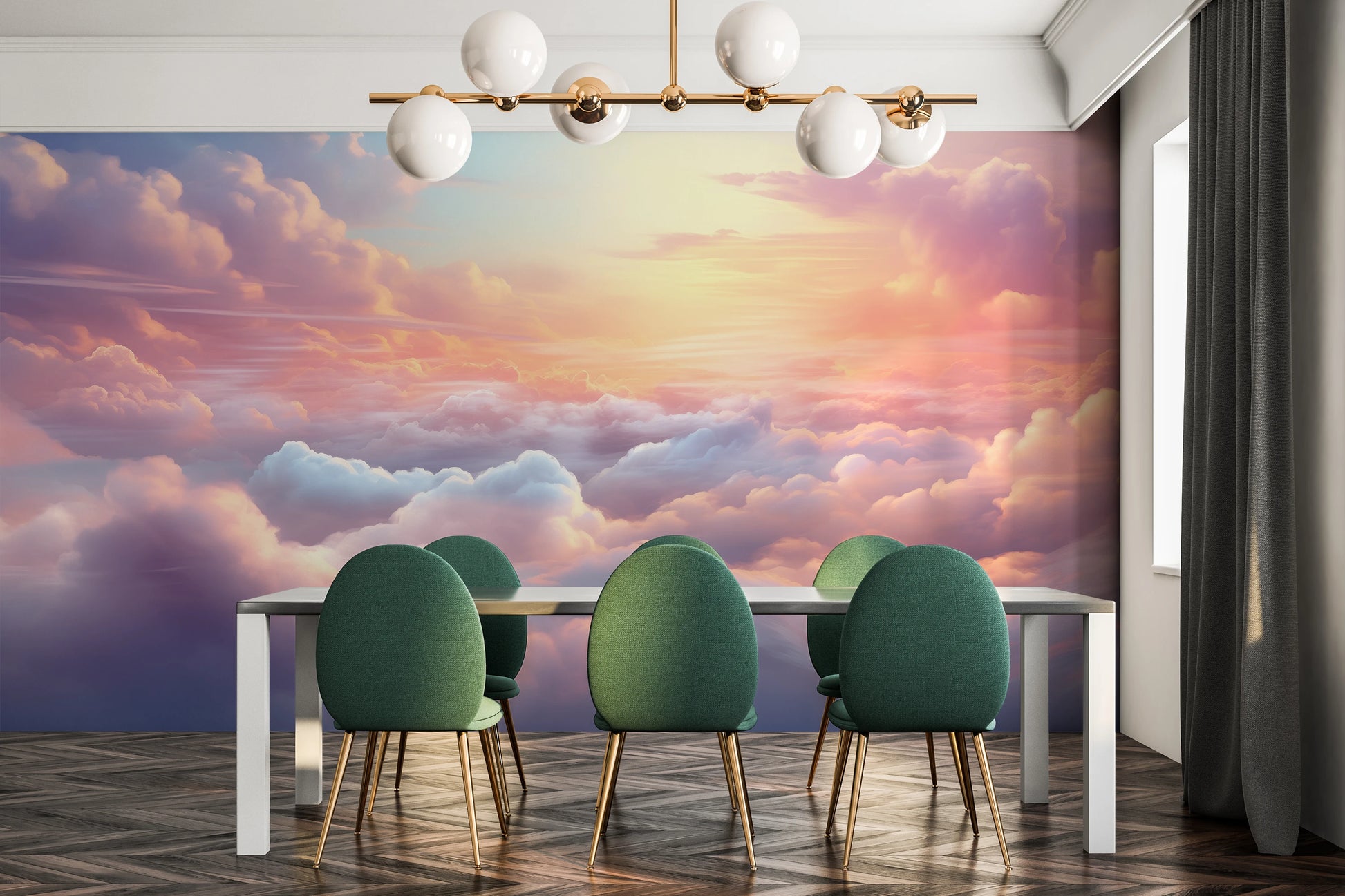 Fototapeta o nazwie Morning's Embrace użyta w aranzacji wnętrza.