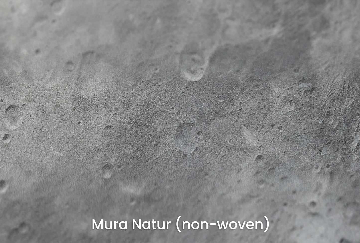 Zbliżenie na artystyczną fototapetę o nazwie Monochrome Moon na podłożu Mura Natur (non-woven) - naturalne i ekologiczne podłoże.