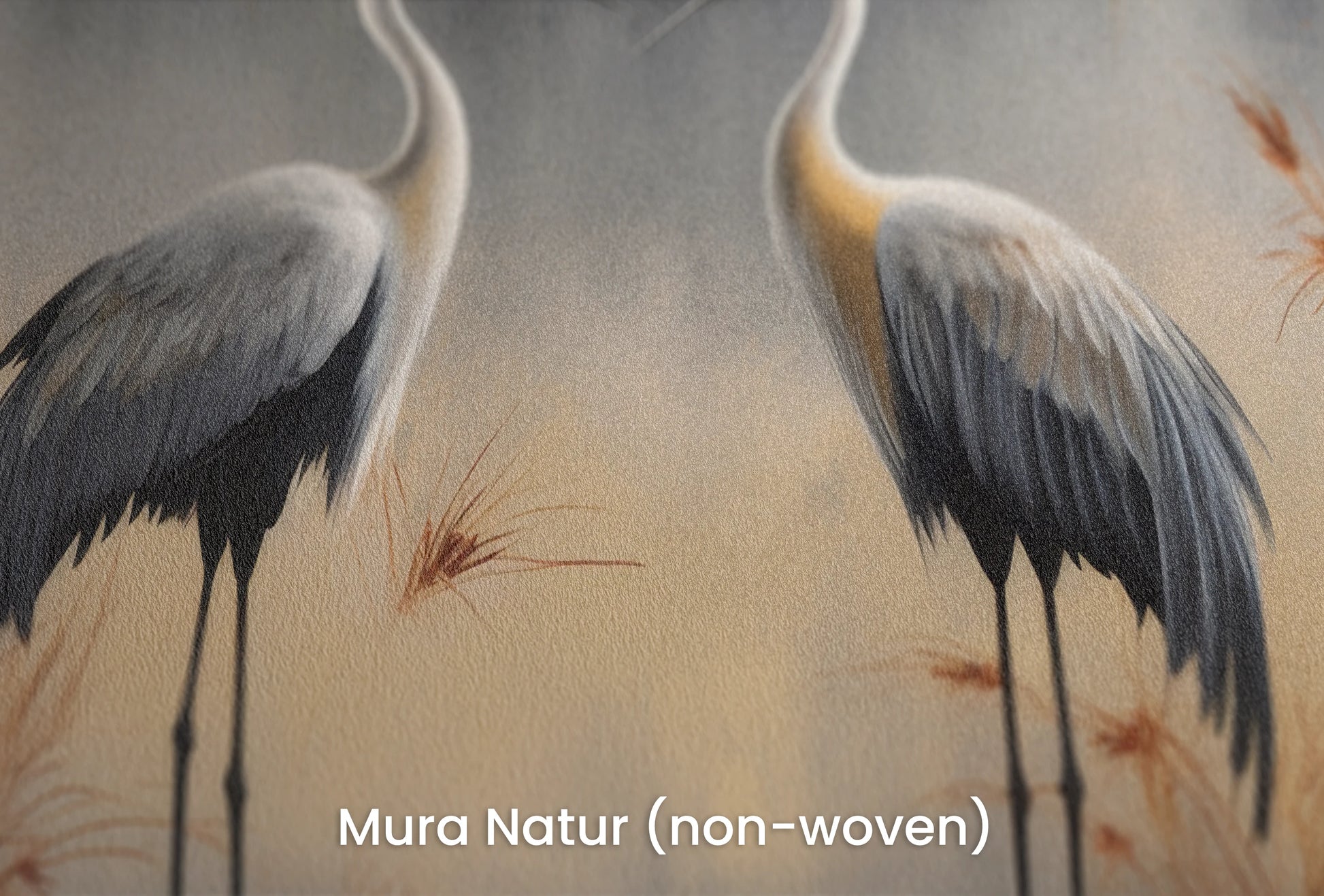 Zbliżenie na artystyczną fototapetę o nazwie Elegance in Red na podłożu Mura Natur (non-woven) - naturalne i ekologiczne podłoże.